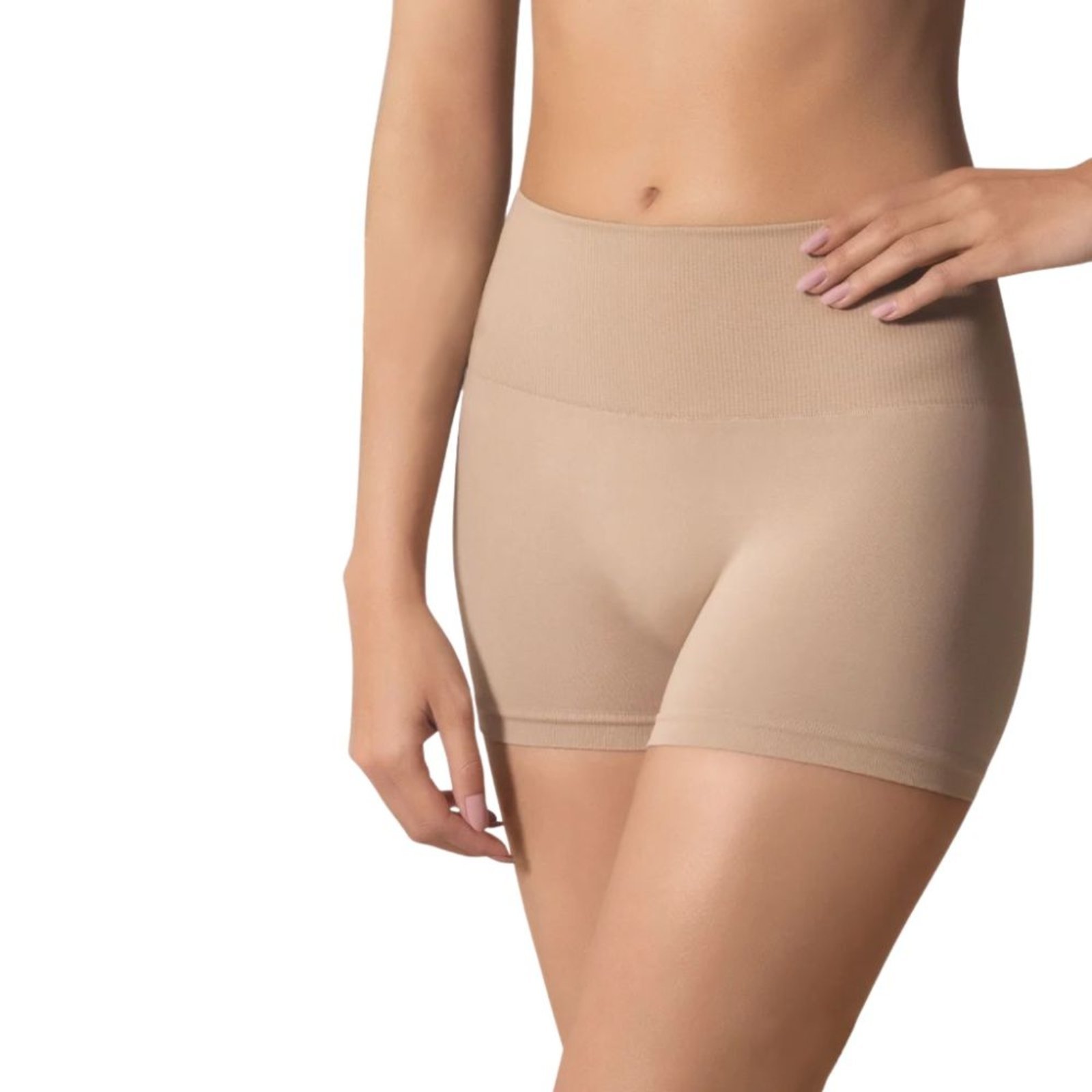 Calcinha Selene Boxer Sem Costura Alta Compressão Redutora