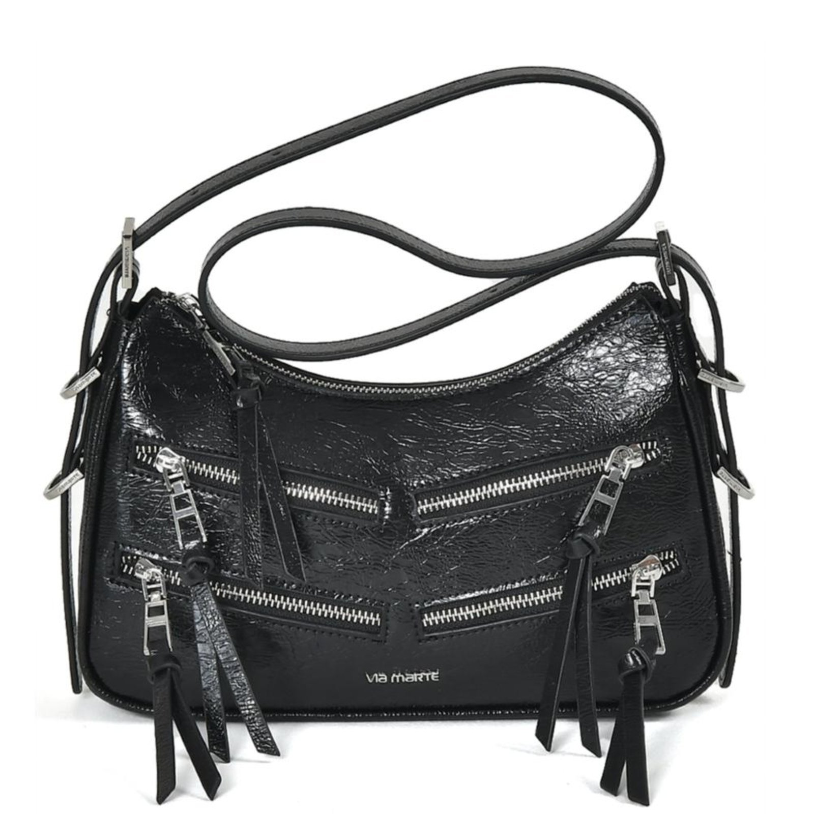 Bolsa Feminina Via Marte Shoulder B1-204 Preto Incolor