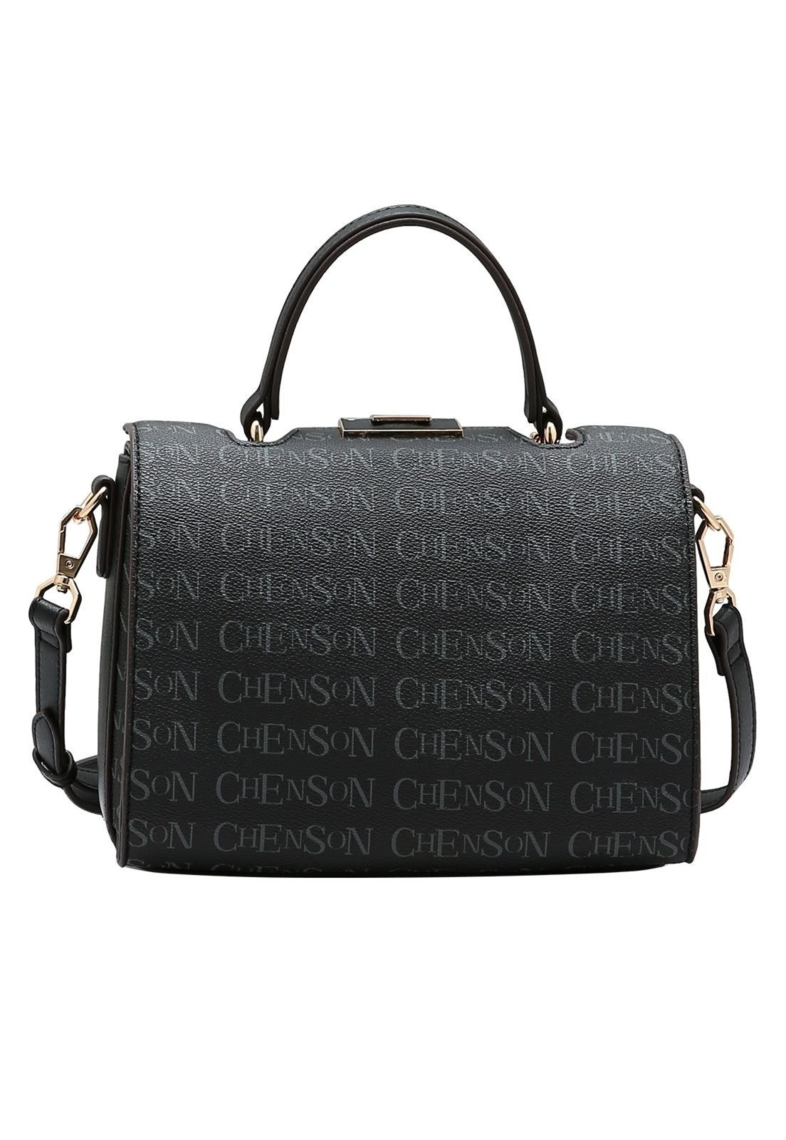 Vista 3 Bolsa Feminina Chenson Cristal Monograma 3485401 preto Chenson preto