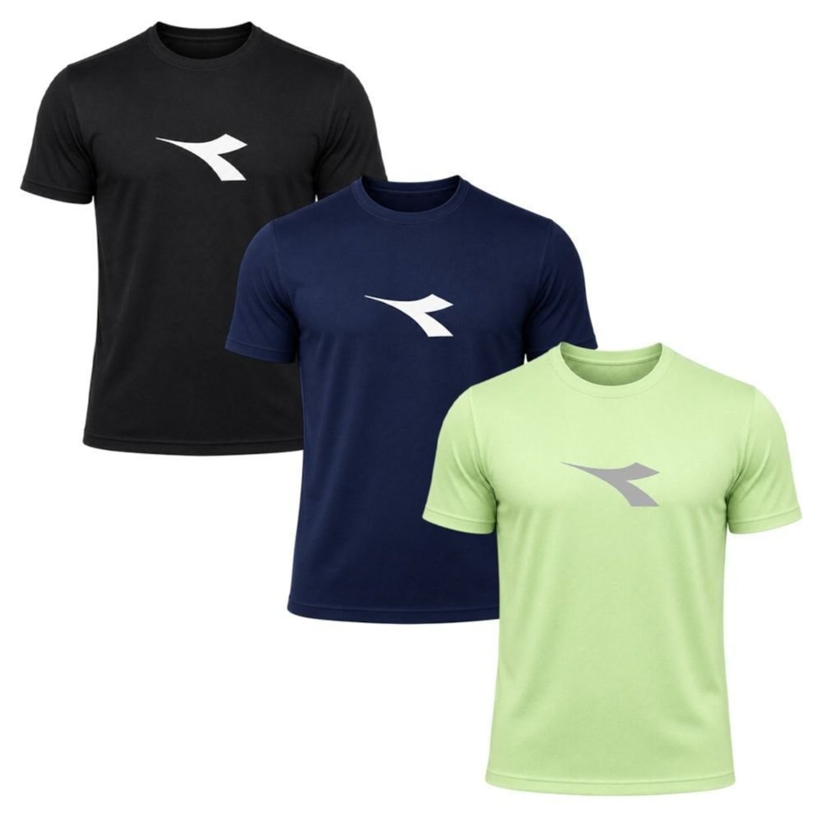 Kit 3 Camisetas Diadora Big Logo Masculino - Preto - Diadora