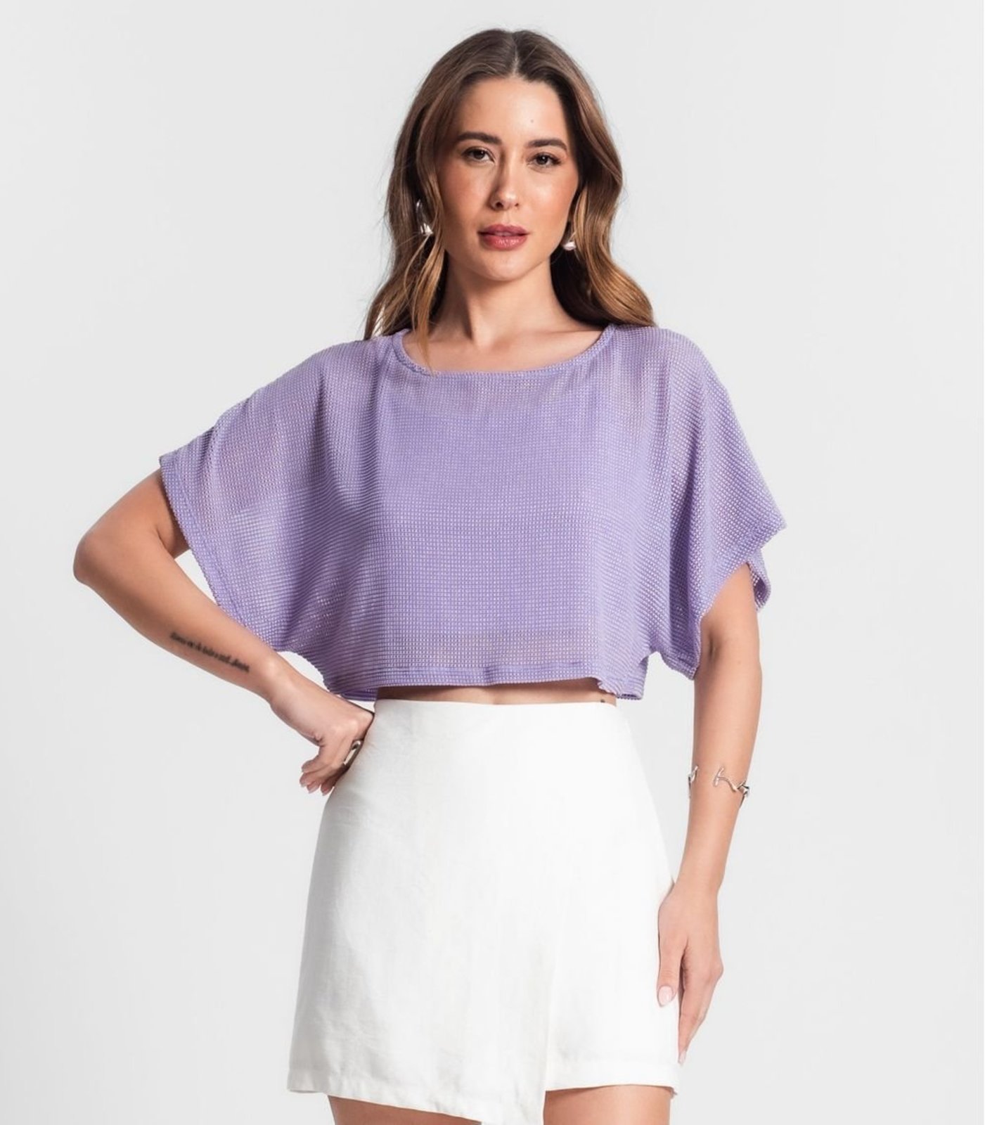 Blusa Com Top Rovitex Roxo