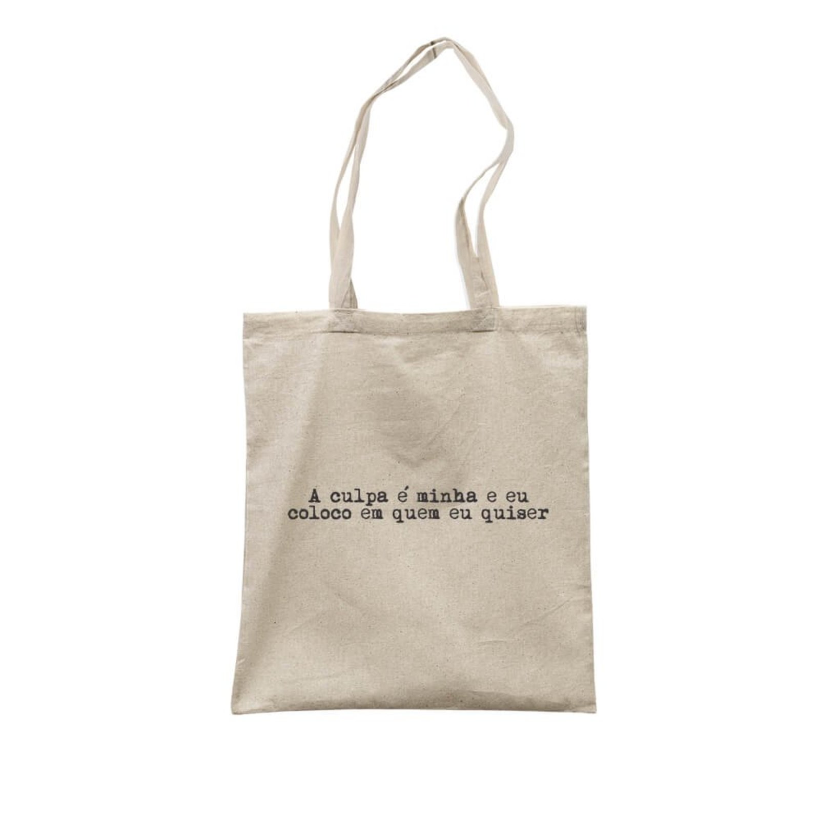 Ecobag A Culpa É Minha - Bege - Casual - Studio Geek