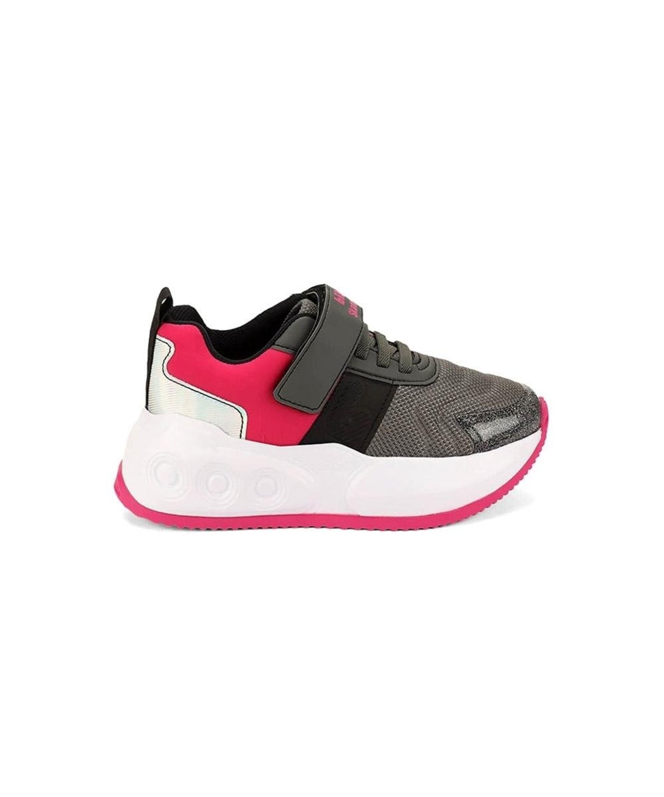 Infantil - Tênis Bibi com Rodinhas Skatenis Skts-01 Cinza/Rosa Incolor
