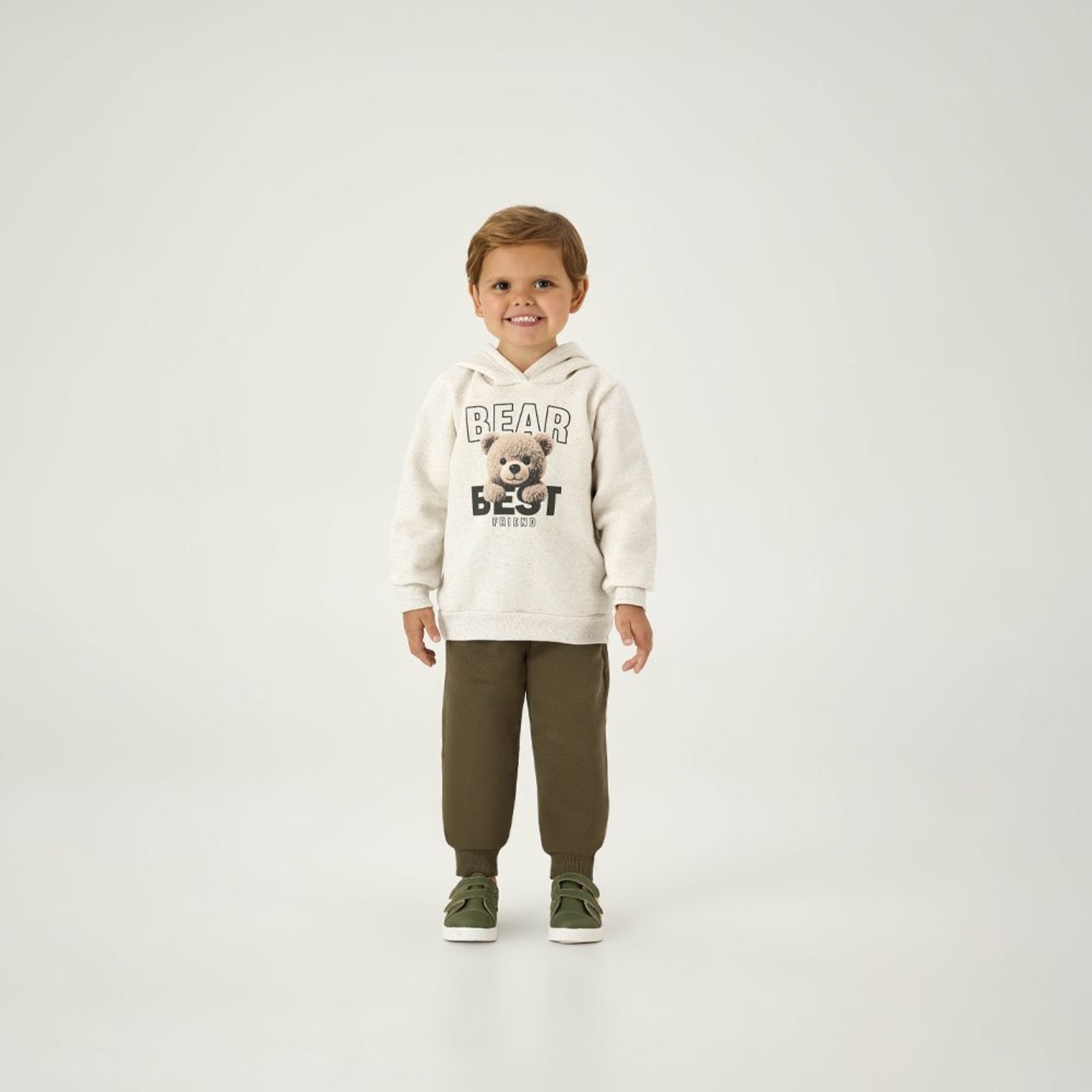Infantil - Conjunto Natural Primeiros Passos Pulla Bulla Menino - 55280-1331