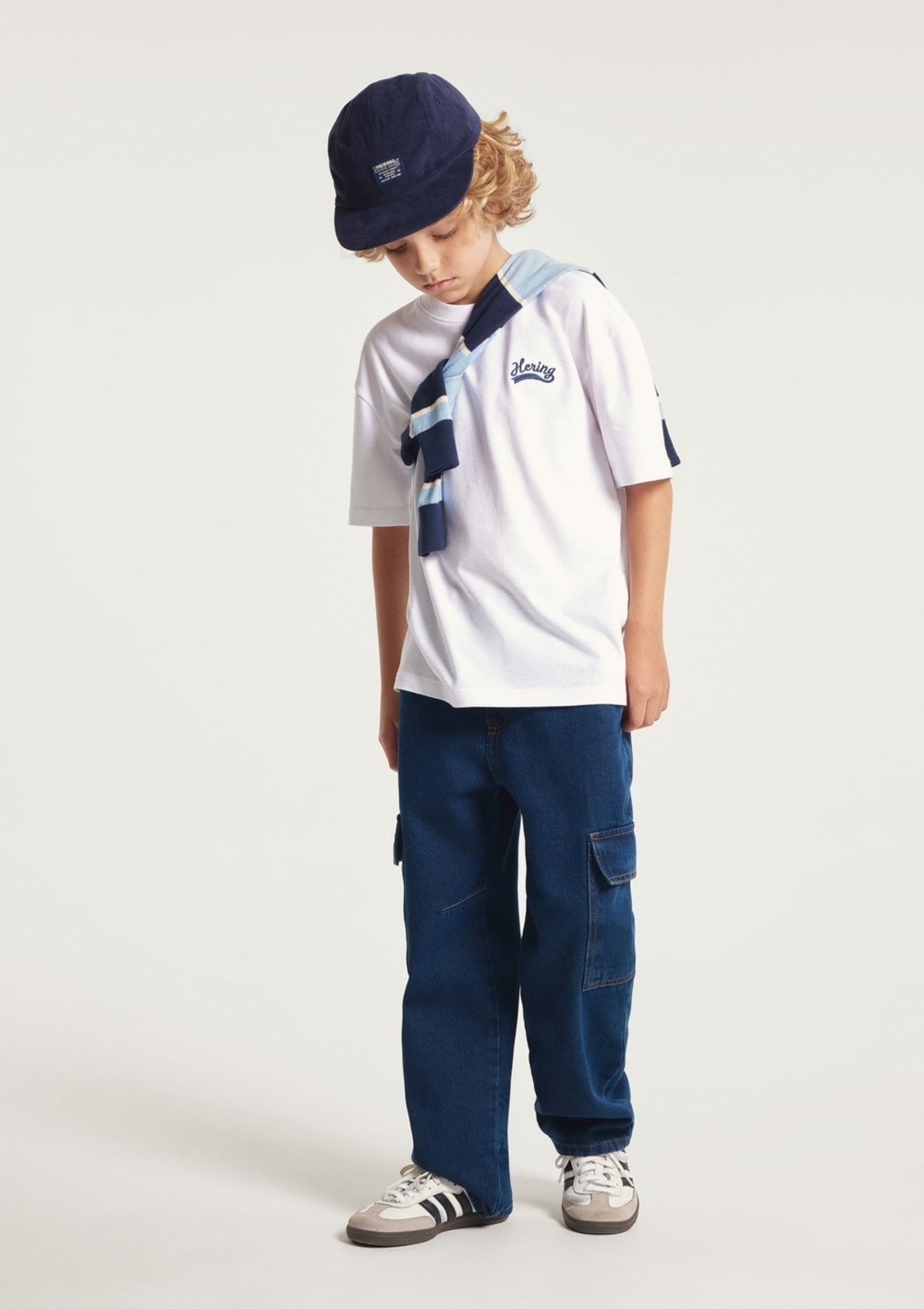 Infantil - Camiseta Menino Oversized Bordada Hering