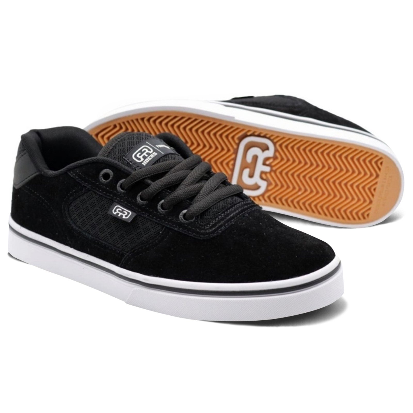 Tênis Hocks Flat Lite Black White Preto