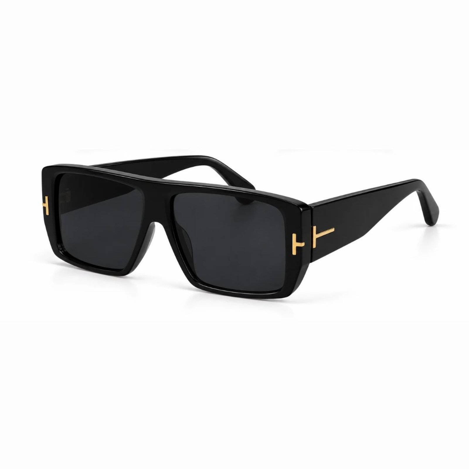 Óculos de Sol Oversize Quadrado Moderno Fashion UV400 Preto