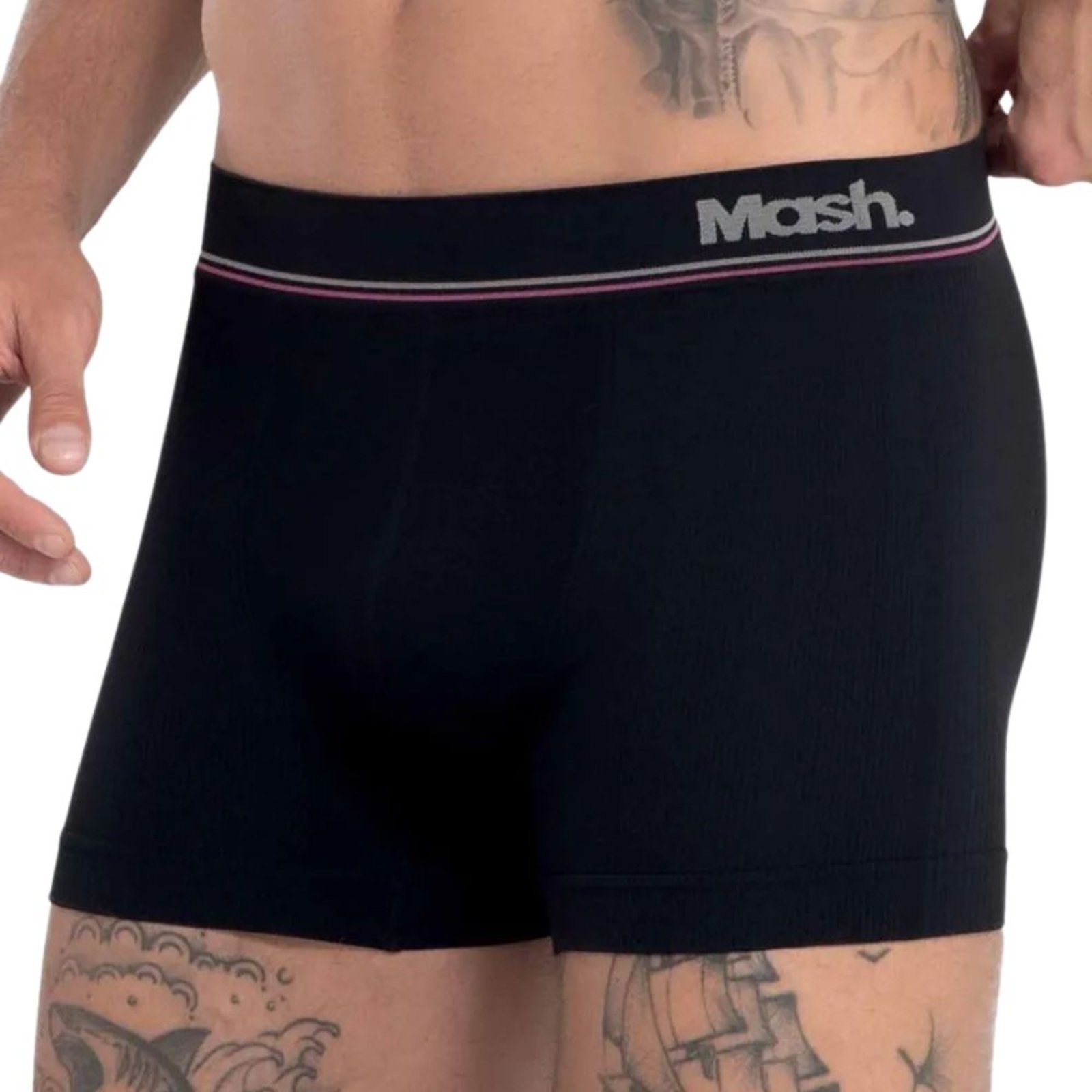 Cueca Boxer Mash Microfibra Sem Costura Adulto 710.23