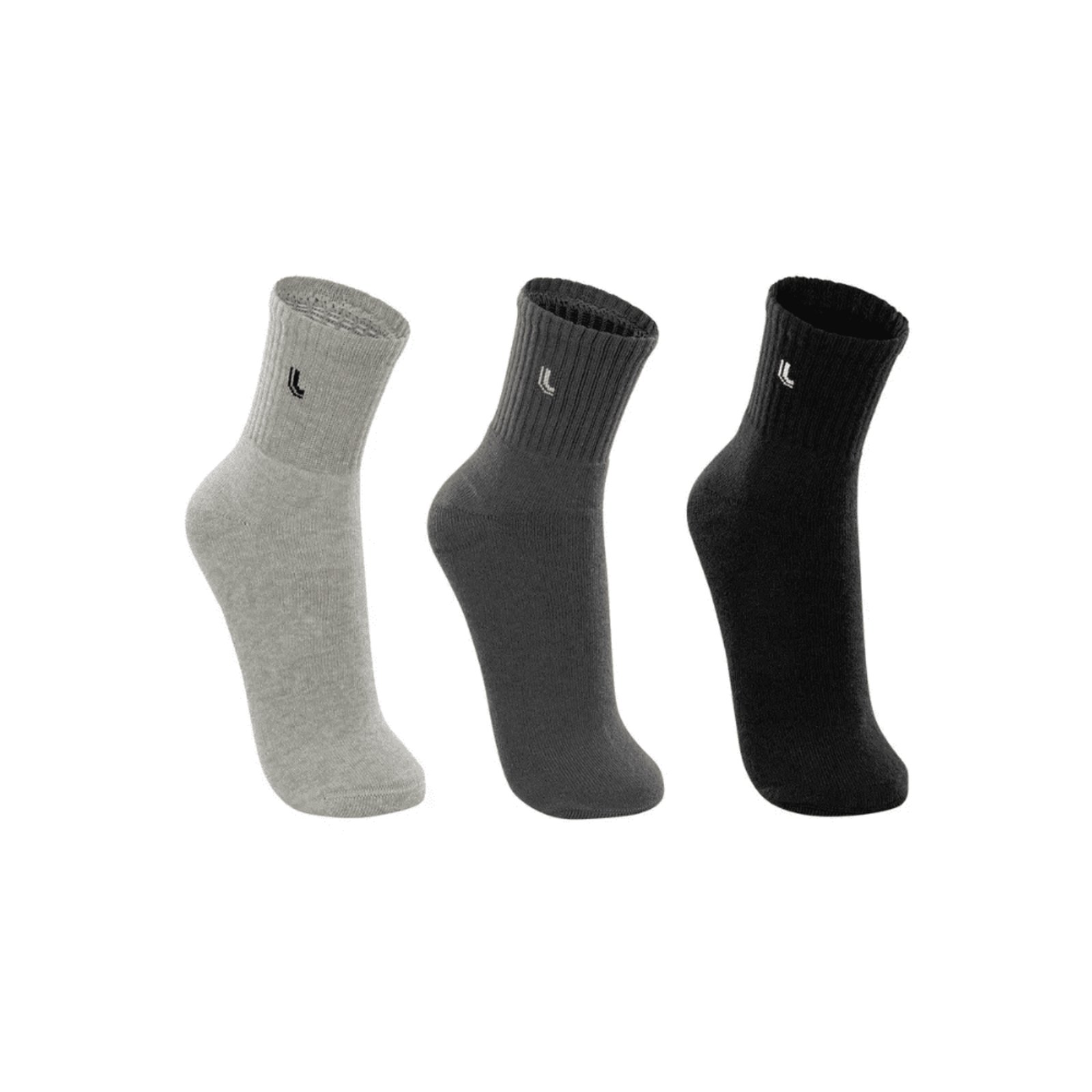 Kit 3 Pares Meia Lupo Sport Cano Médio Unissex Atoalhada