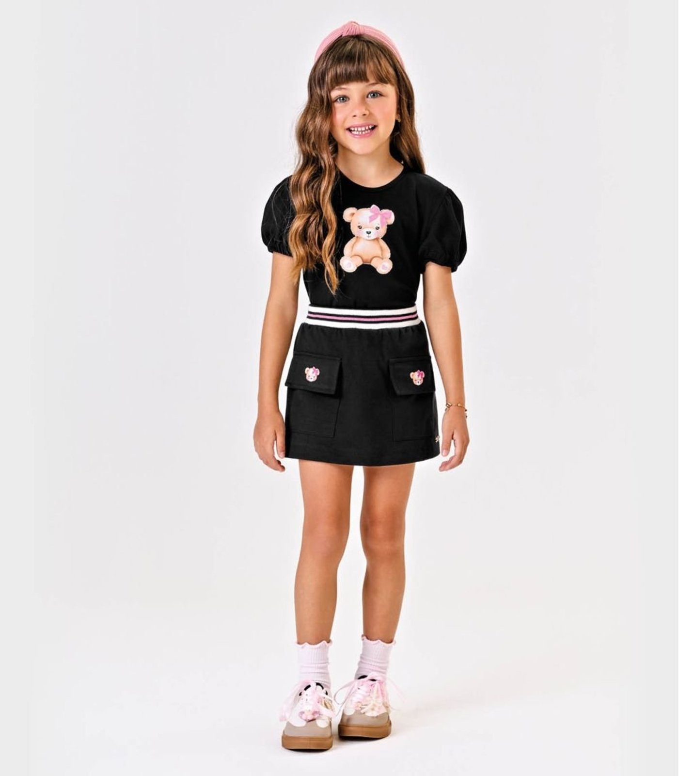 Infantil - Blusa Feminina Com Estampa Trick Nick Preto