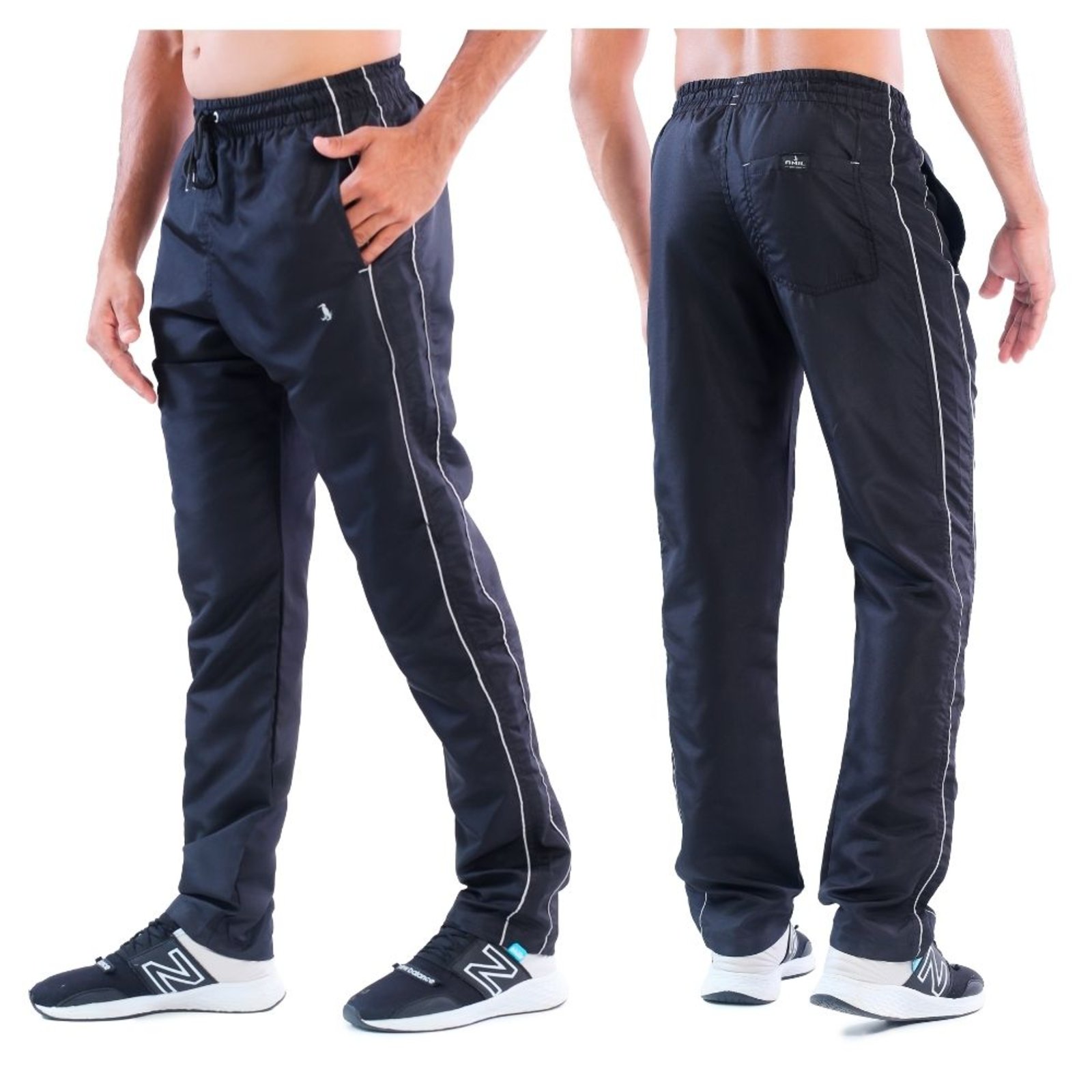Calça original Amil de tactel preto