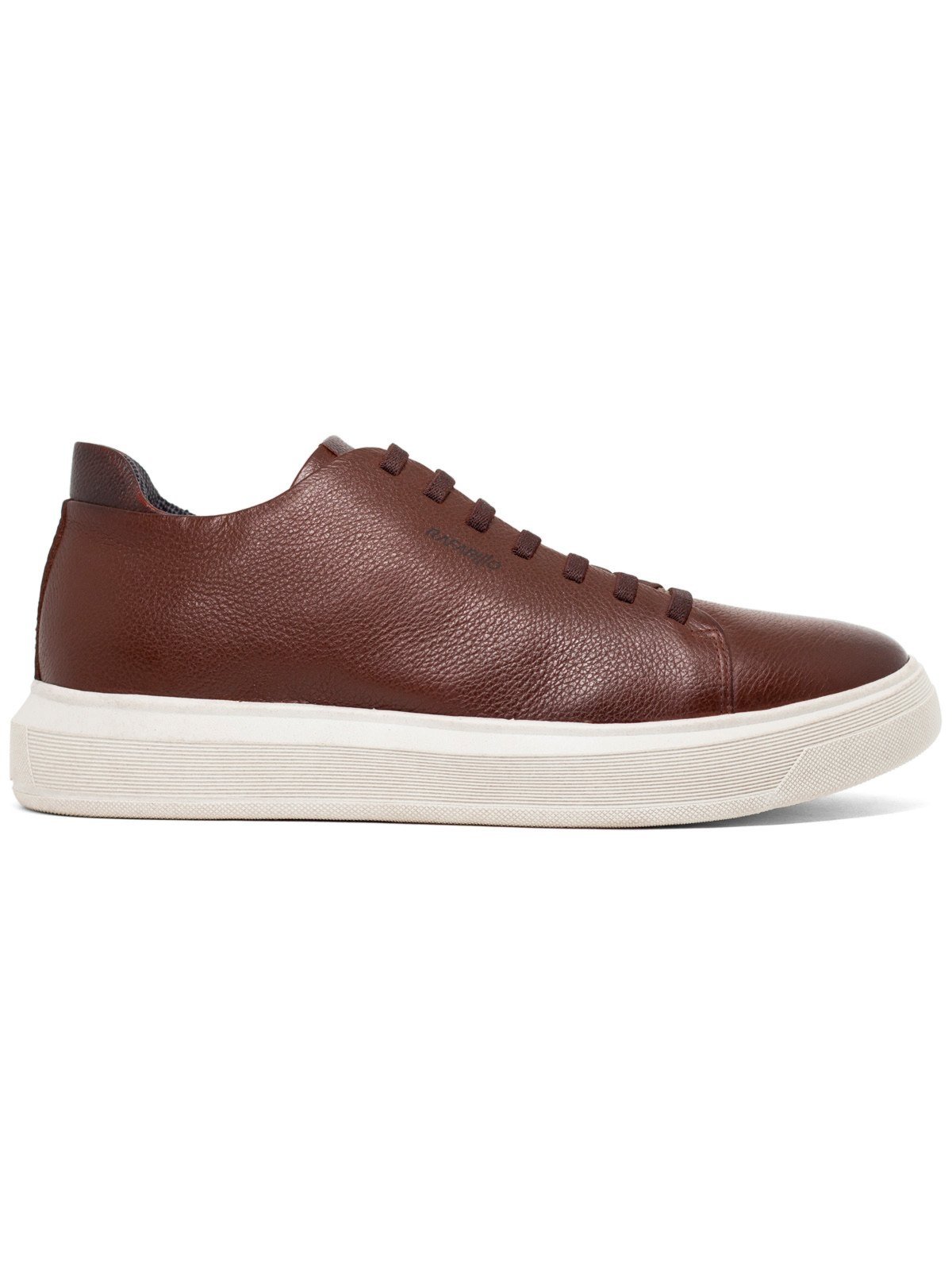 Tênis Masculino Rafarillo Toronto Alth Aumenta Altura 7cm Couro Conforto Mogno