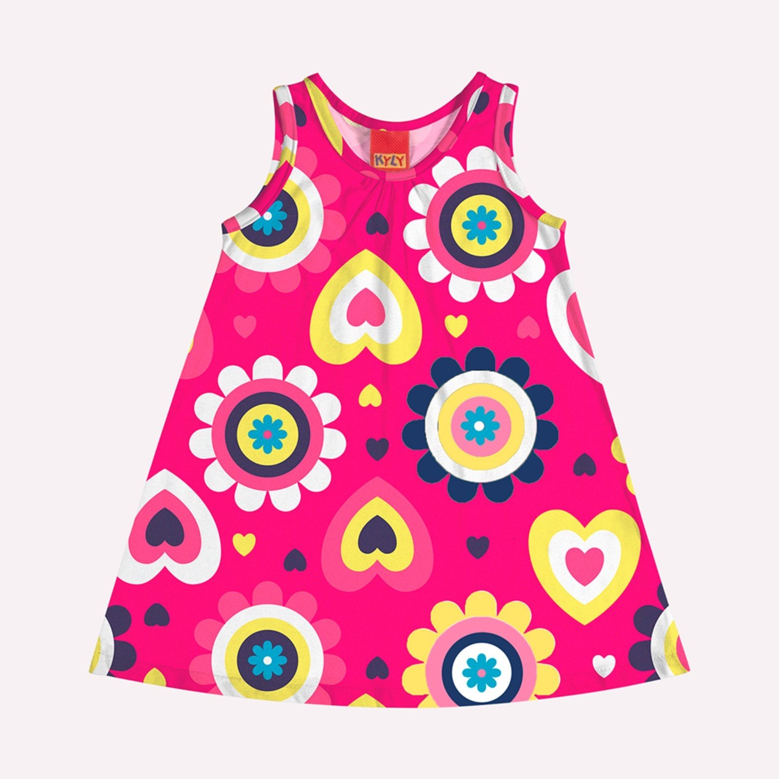 Infantil – Vestido Menina Flores Kyly