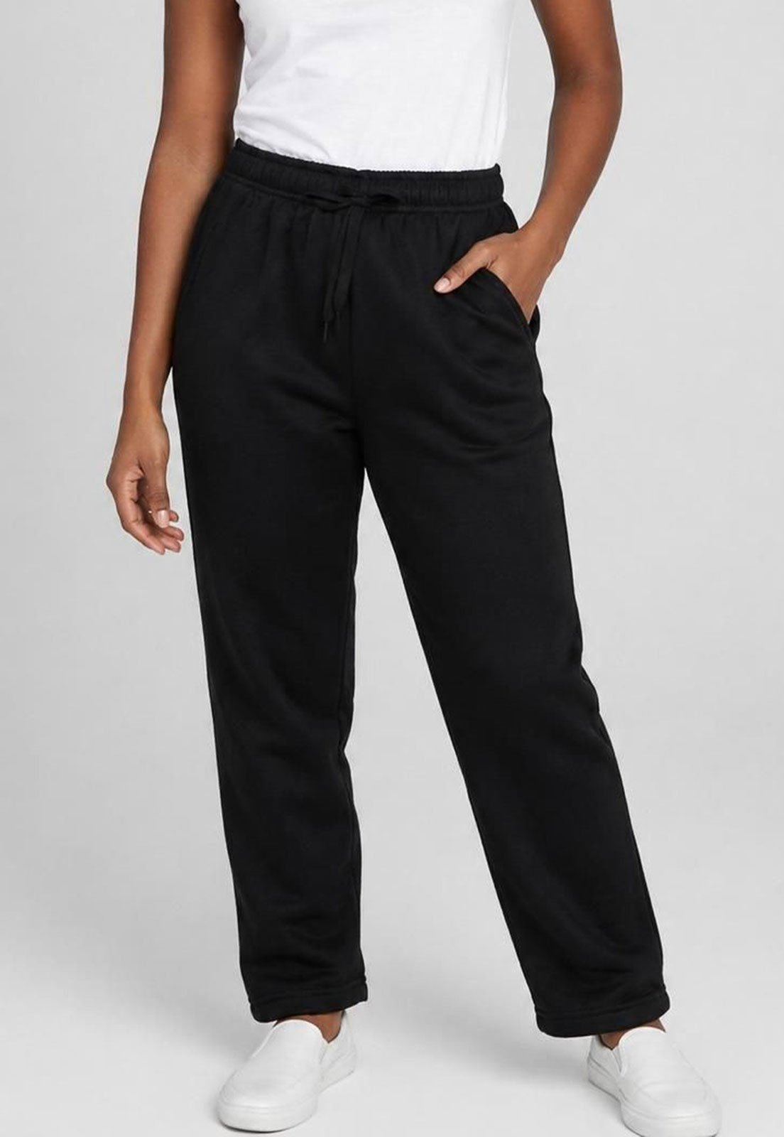 Calça de Moletom Feminina Facinelli Basica Preta