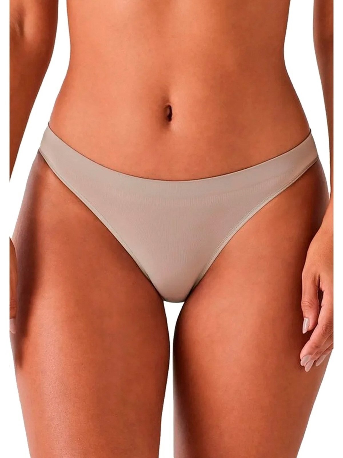 Vista 3 Kit com 3 Calcinhas Biquíni Liz 70221 bege Liz bege