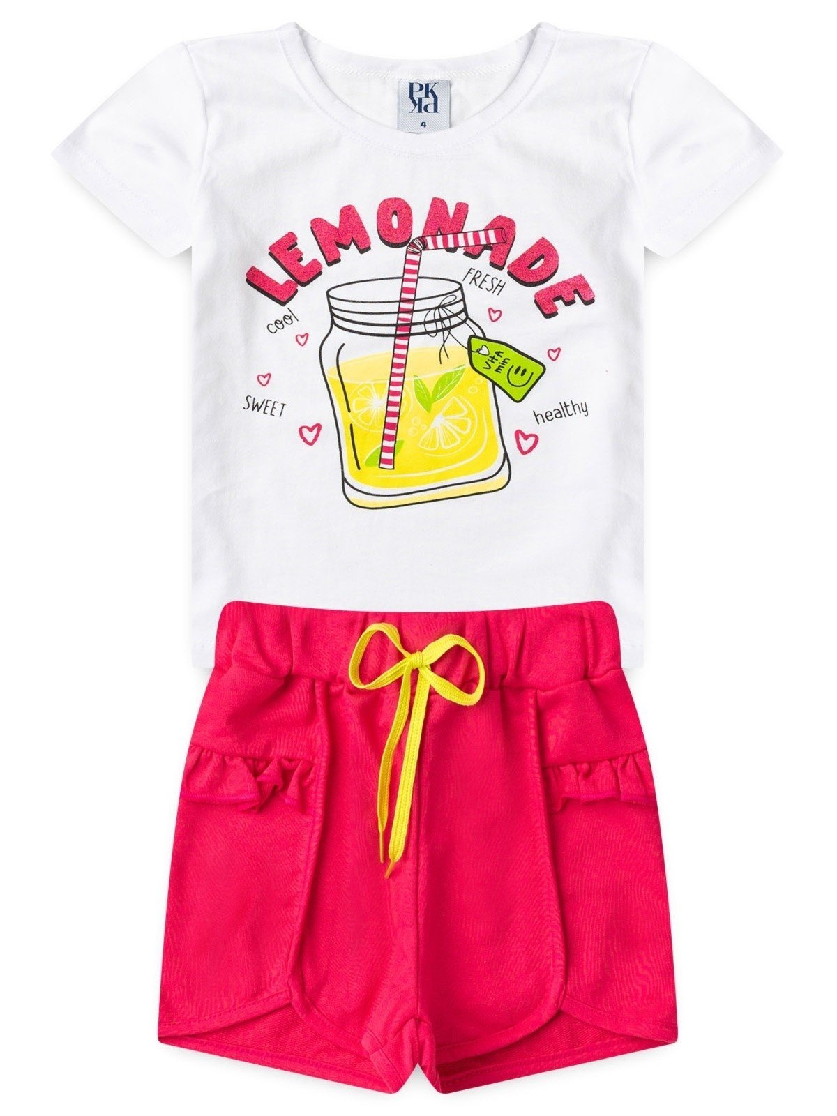 Vista 2 Infantil - Conjunto Platinum Limonada Refrescante PLATINUM KIDS branco PLATINUM KIDS branco