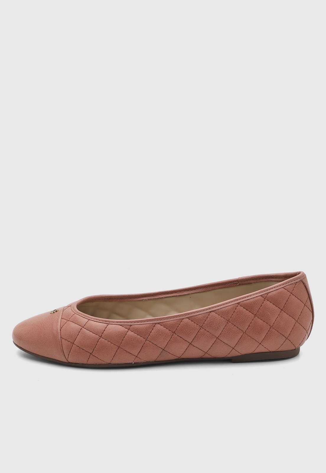 Sapatilha Feminina Capodarte Couro Matelassê Rosa