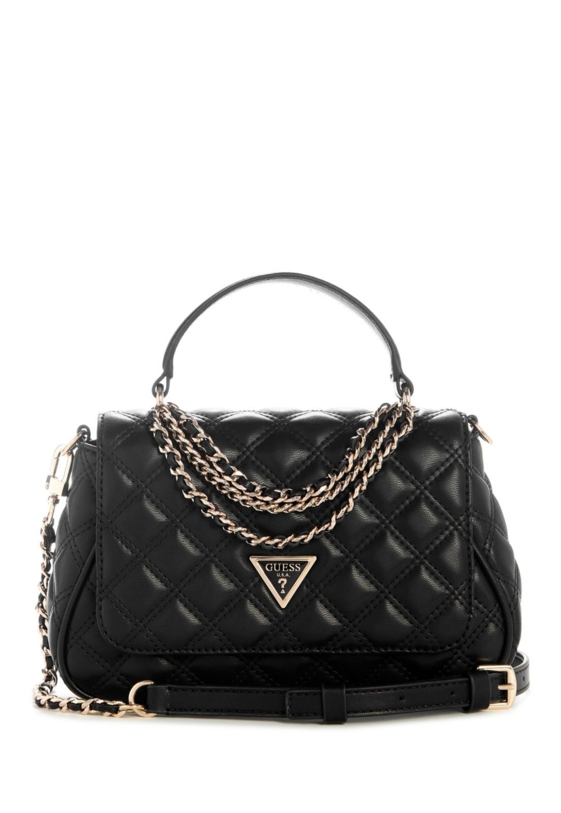 Vista 2 Bolsa Guess Giully Ii Top Handle Flap preto Guess preto