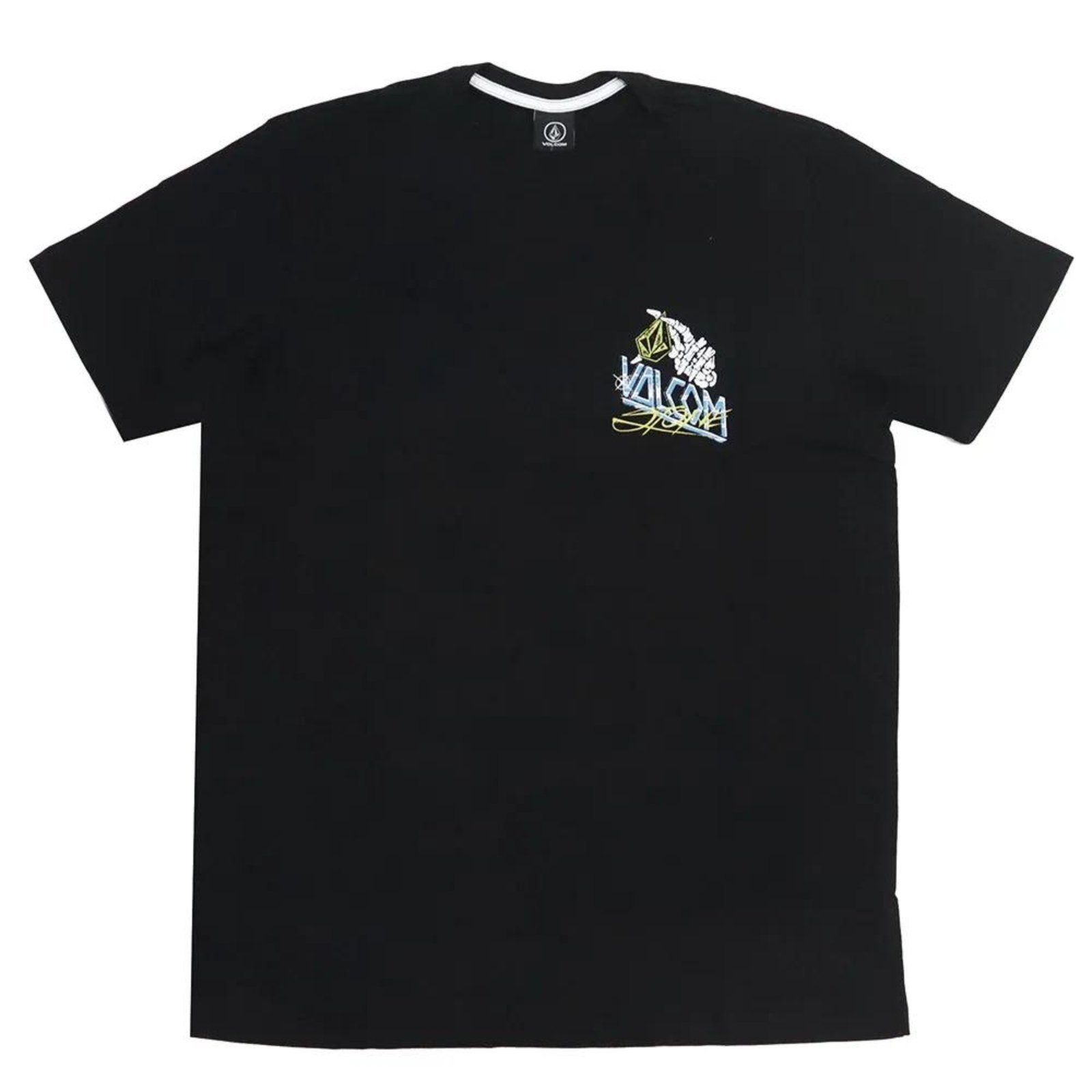 Camiseta Volcom Dropped Oversize SM26 Masculina Preto