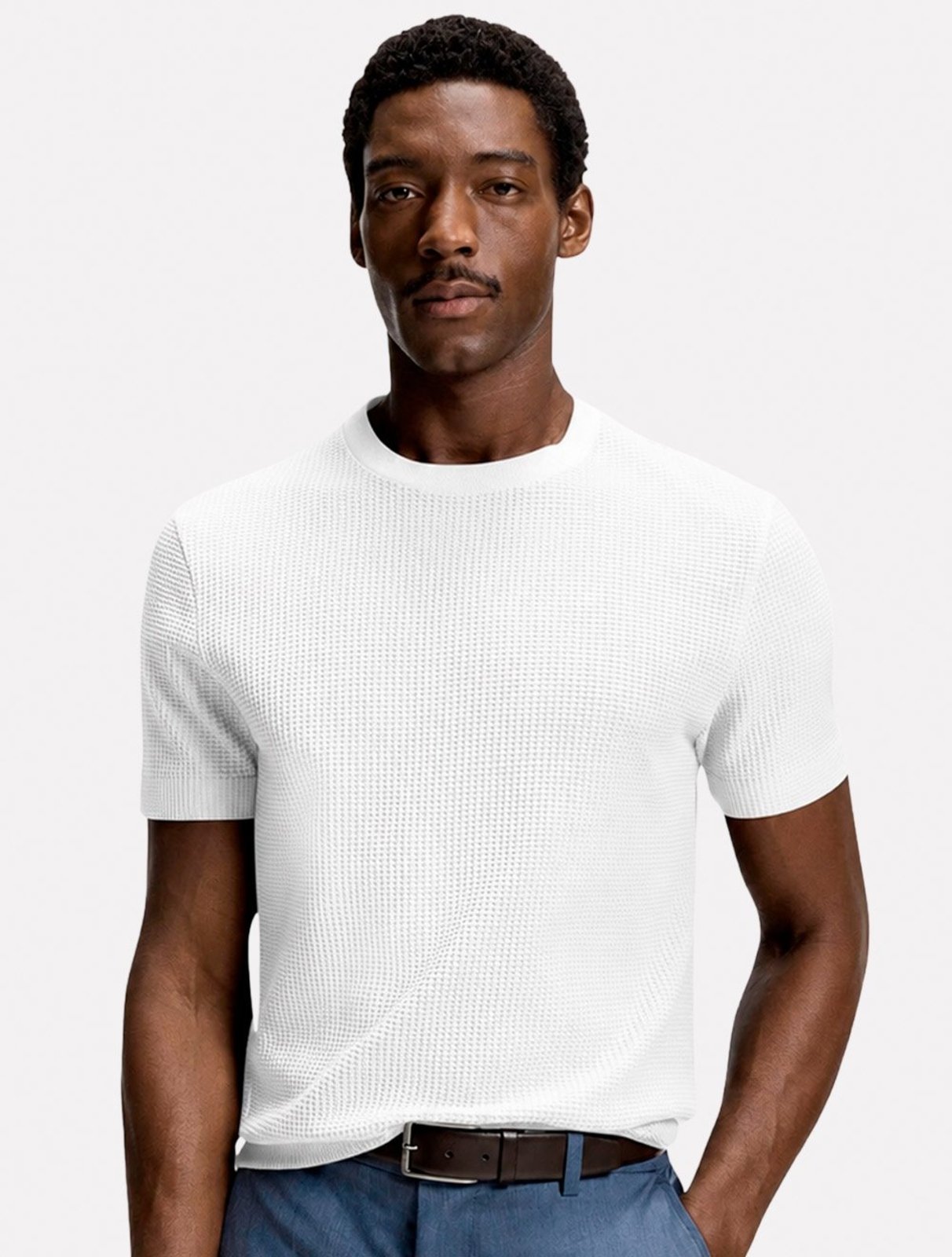 Camiseta Hugo Boss Masculina Regular Mercerised H-Thompson 237 Branco