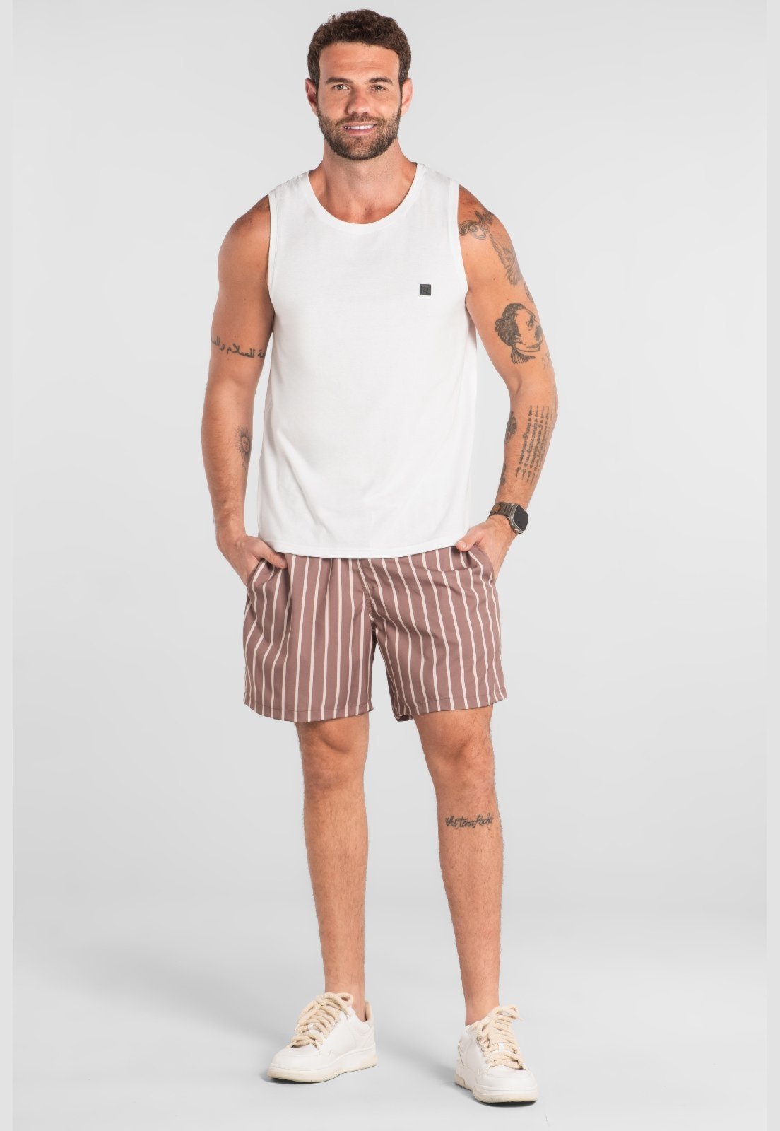 Regata Básica em Algodão The Philippines Branco