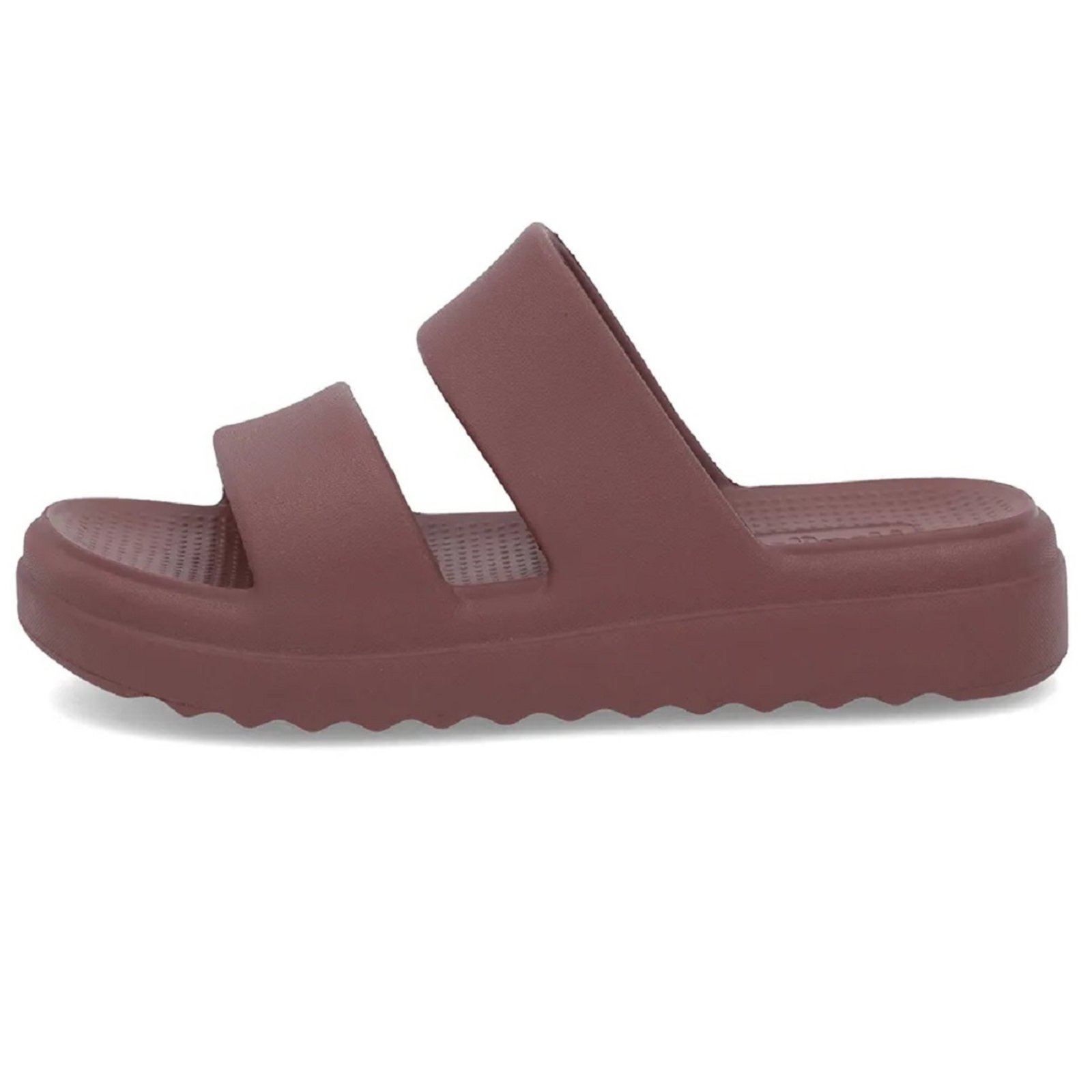 Chinelo Usaflex Slide Poofy Tiras Mocca