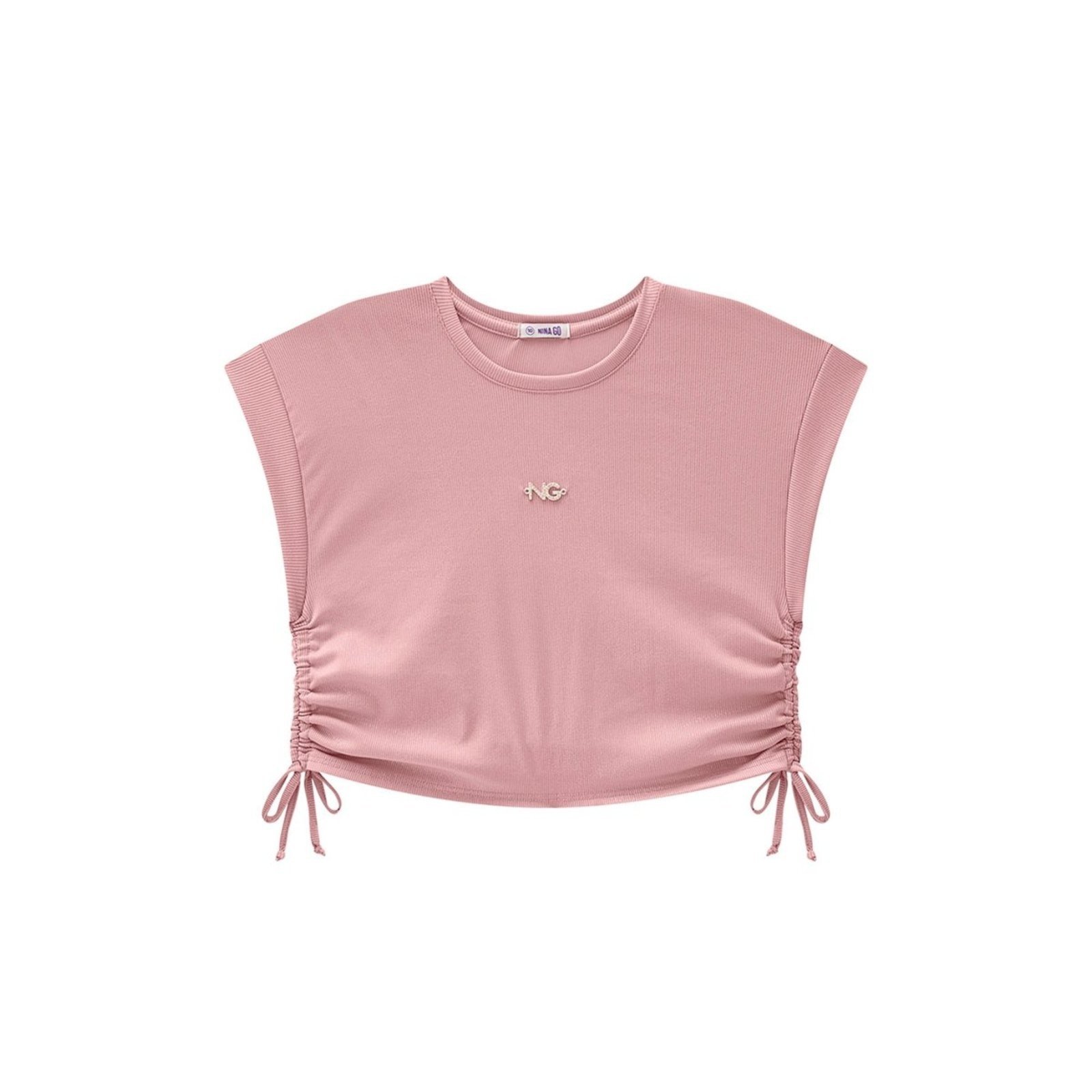 Infantil - Blusa Menina em Malha Canelada Holográfica