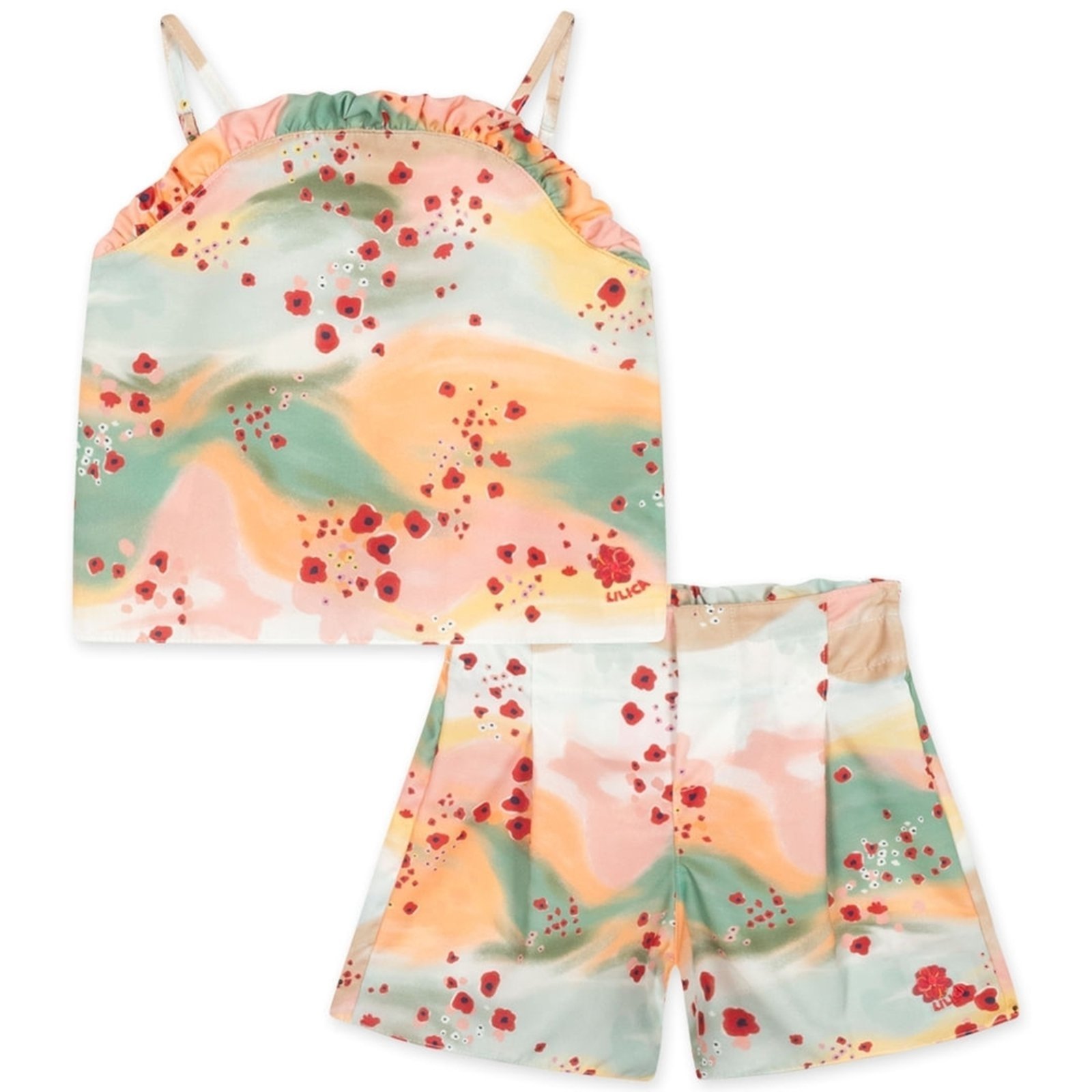 Infantil – Conjunto Curto Aquarela Feminino Lilica Ripilica