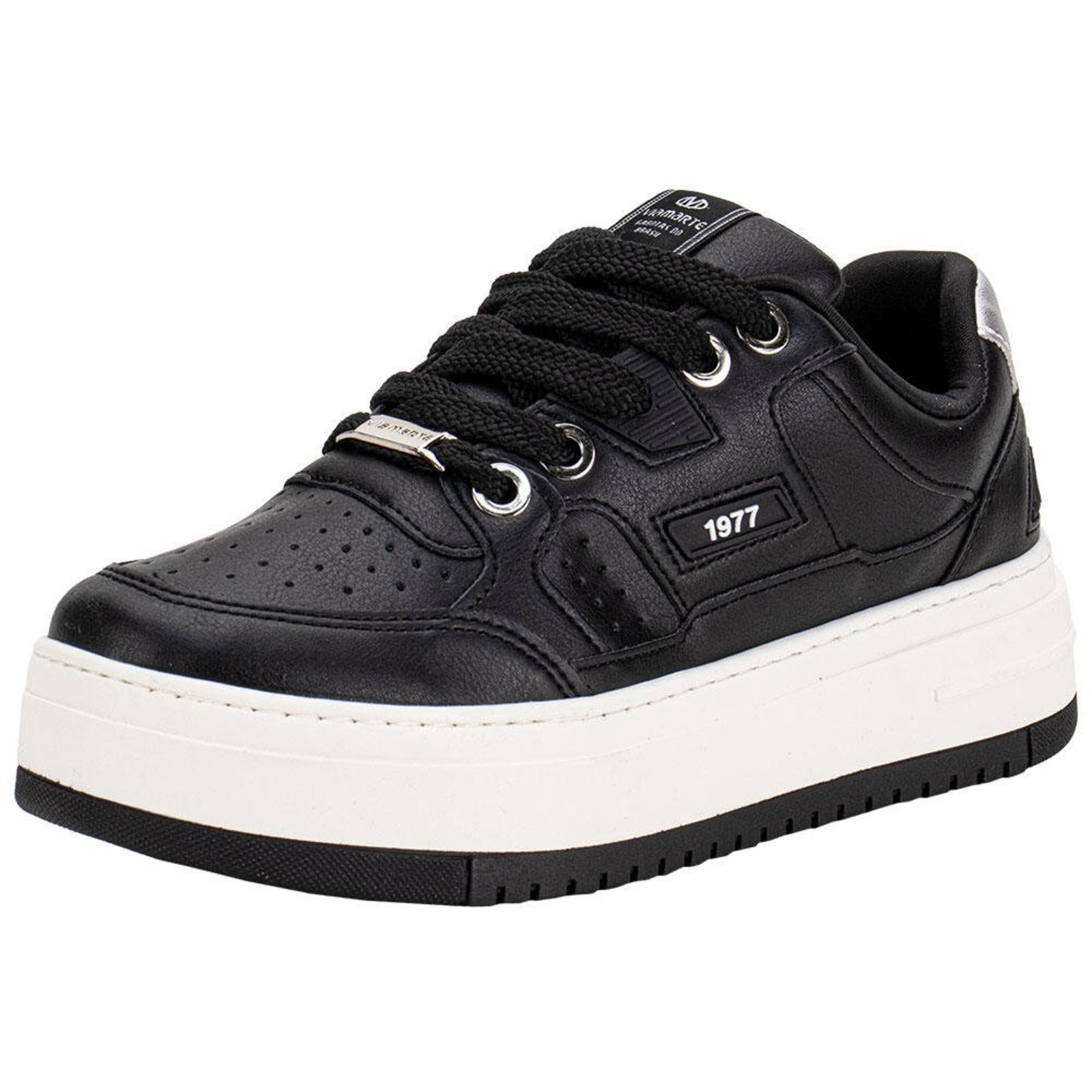 Tênis Feminino Casual Via Marte 306001 A5833306 Preto