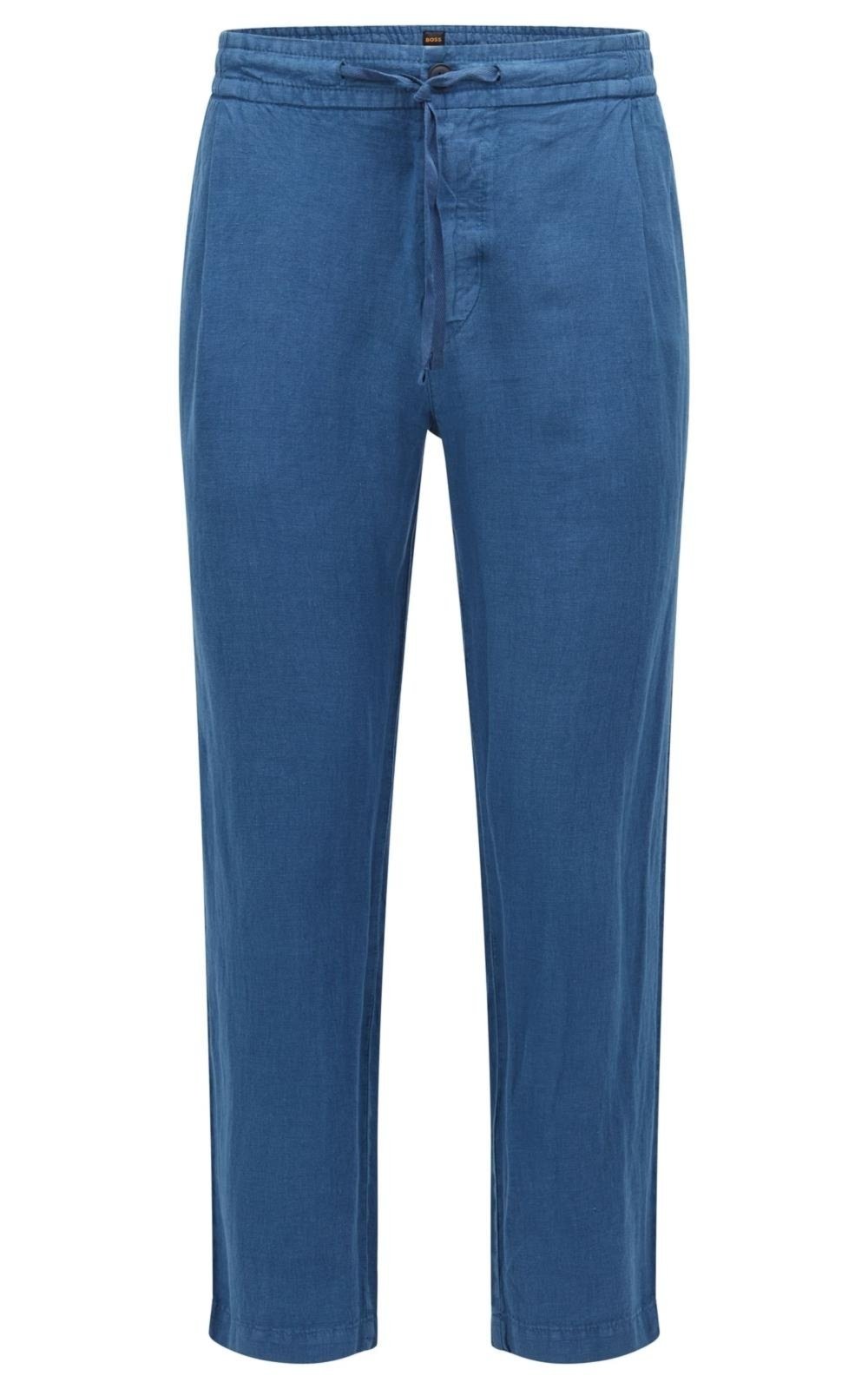 Calça Cropped Tapered Fit Em Linho Puro