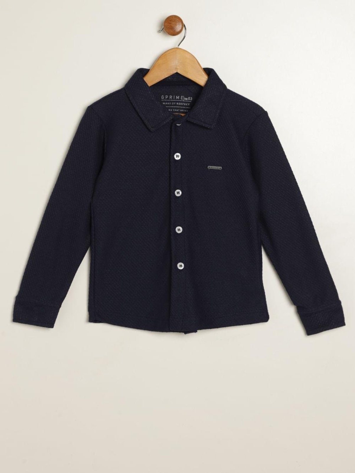 Infantil - Camisa Manga Longa Para Menino - MARINHO