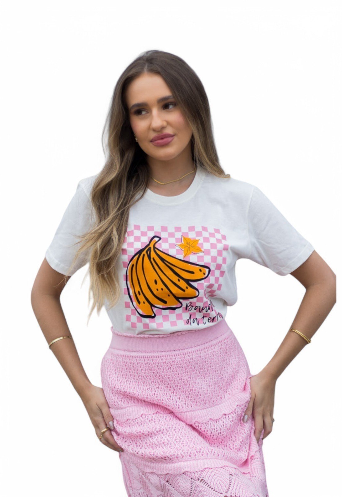 Camiseta Cianitas Off Estampa Banana da Terra
