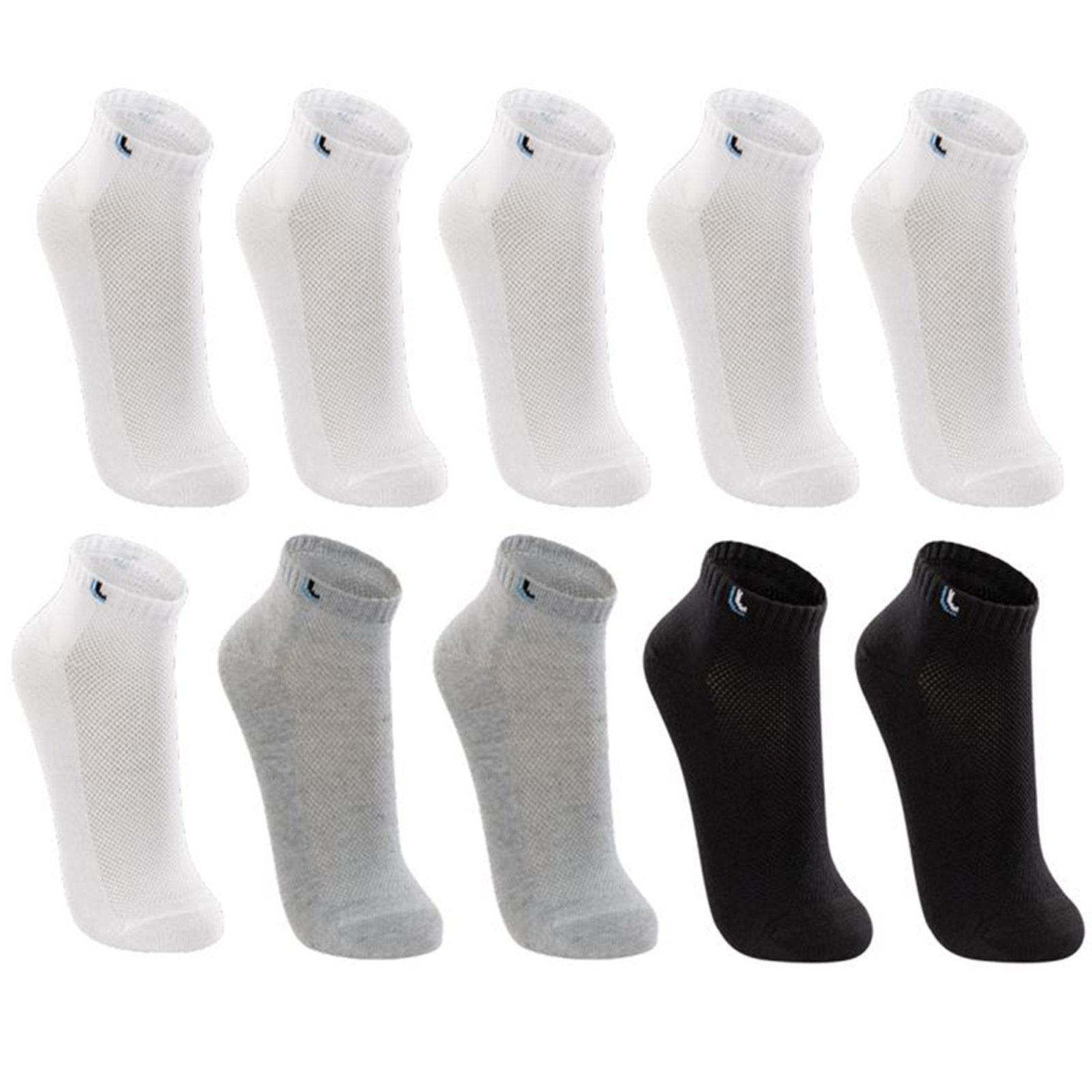Kit 10 Pares Meias Lupo Cano Curto Sport Sortida