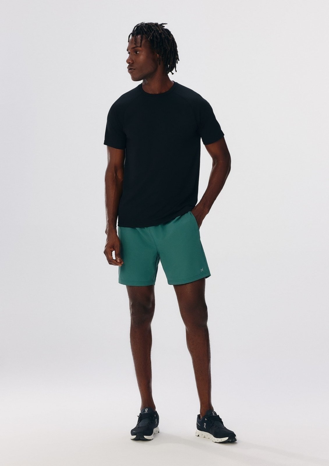 Vista 3 Bermuda Básica Esportiva Masculina Hering cinza Hering cinza