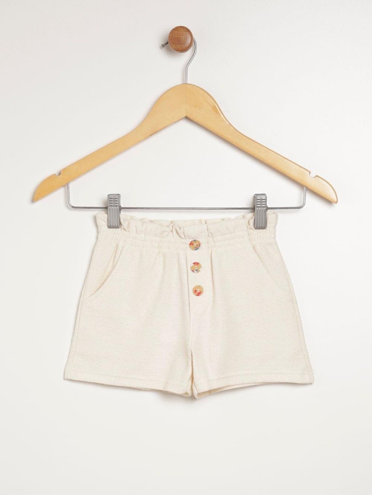 Infantil - Short Para Menina - BEGE