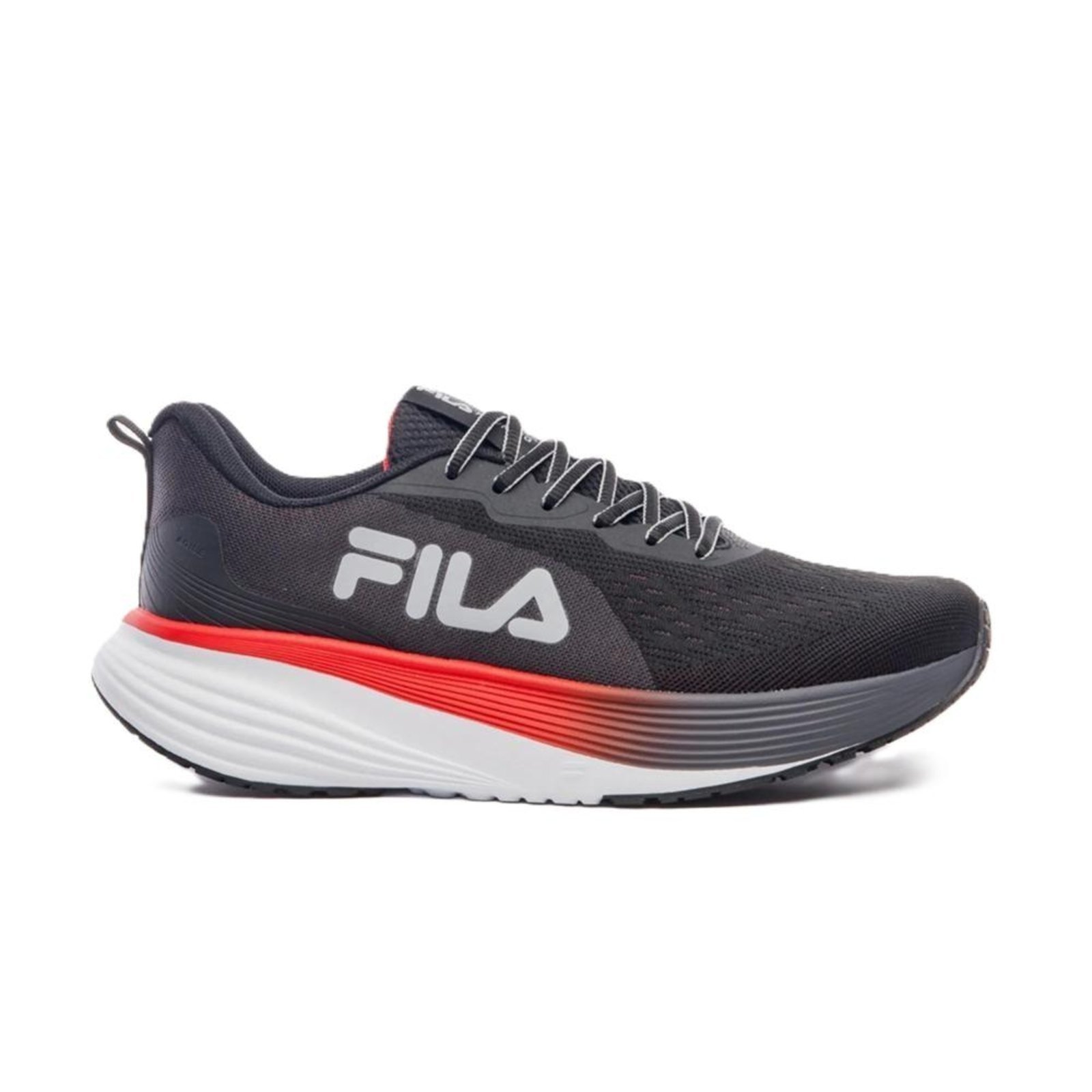 Tênis Masculino Fila Agile Running Preto/Vermelho 34