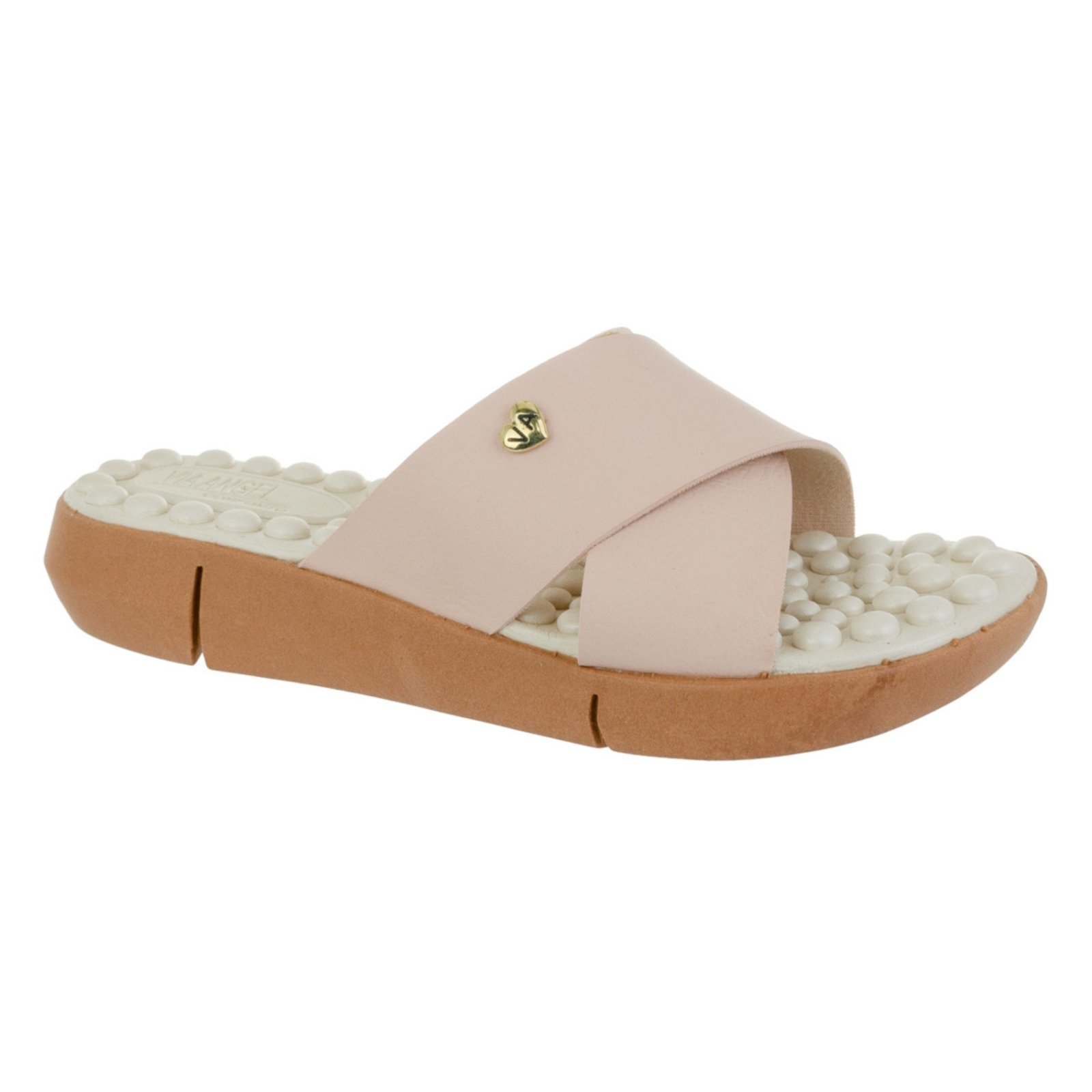 Chinelo Feminino Massageador Esporão Ortopédico Ant-Stress Via Angel 56.03