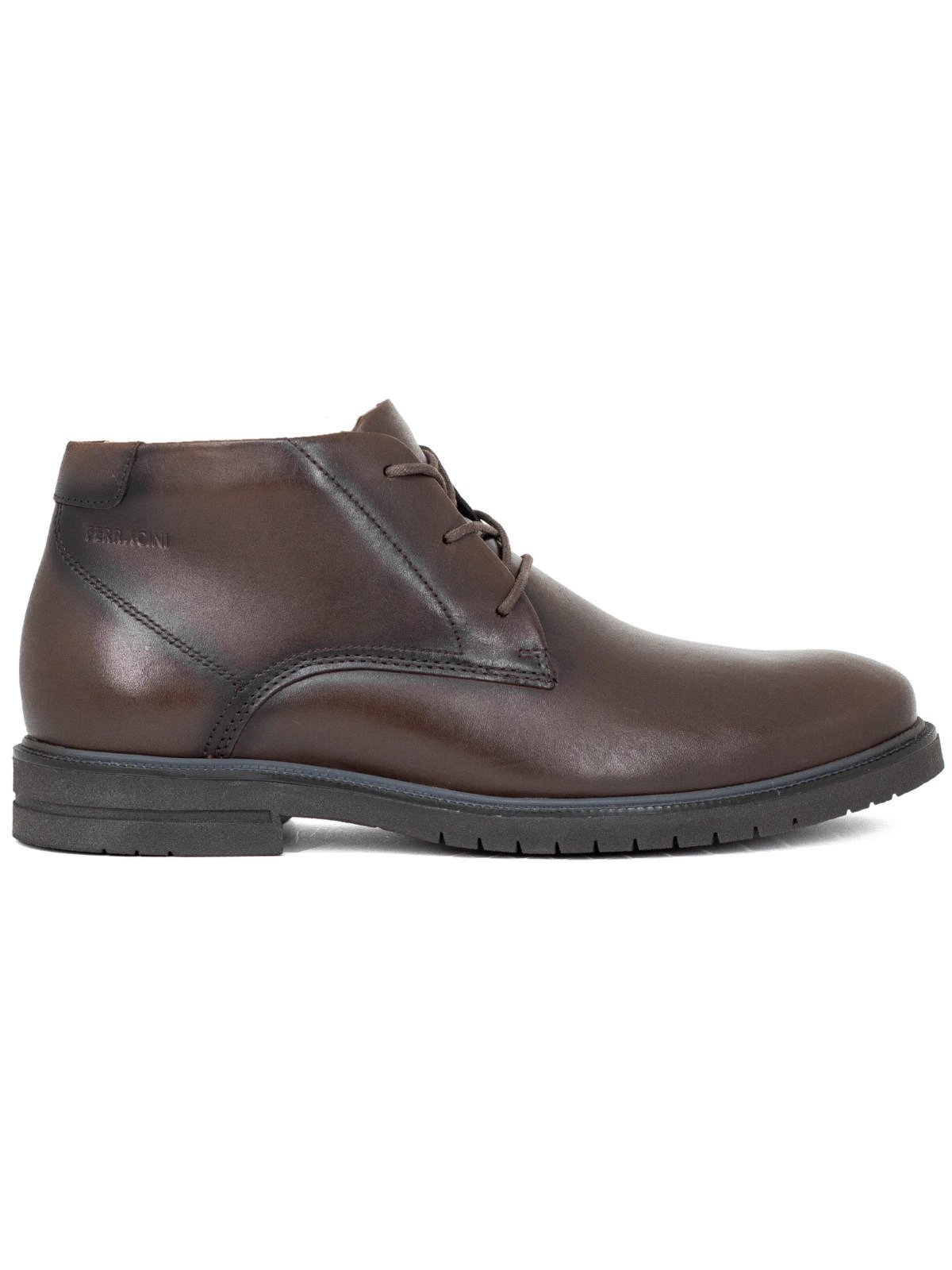 Bota Masculina Ferracini 24h Casual Cincy Firenze Couro Clássica Marrom Tabaco