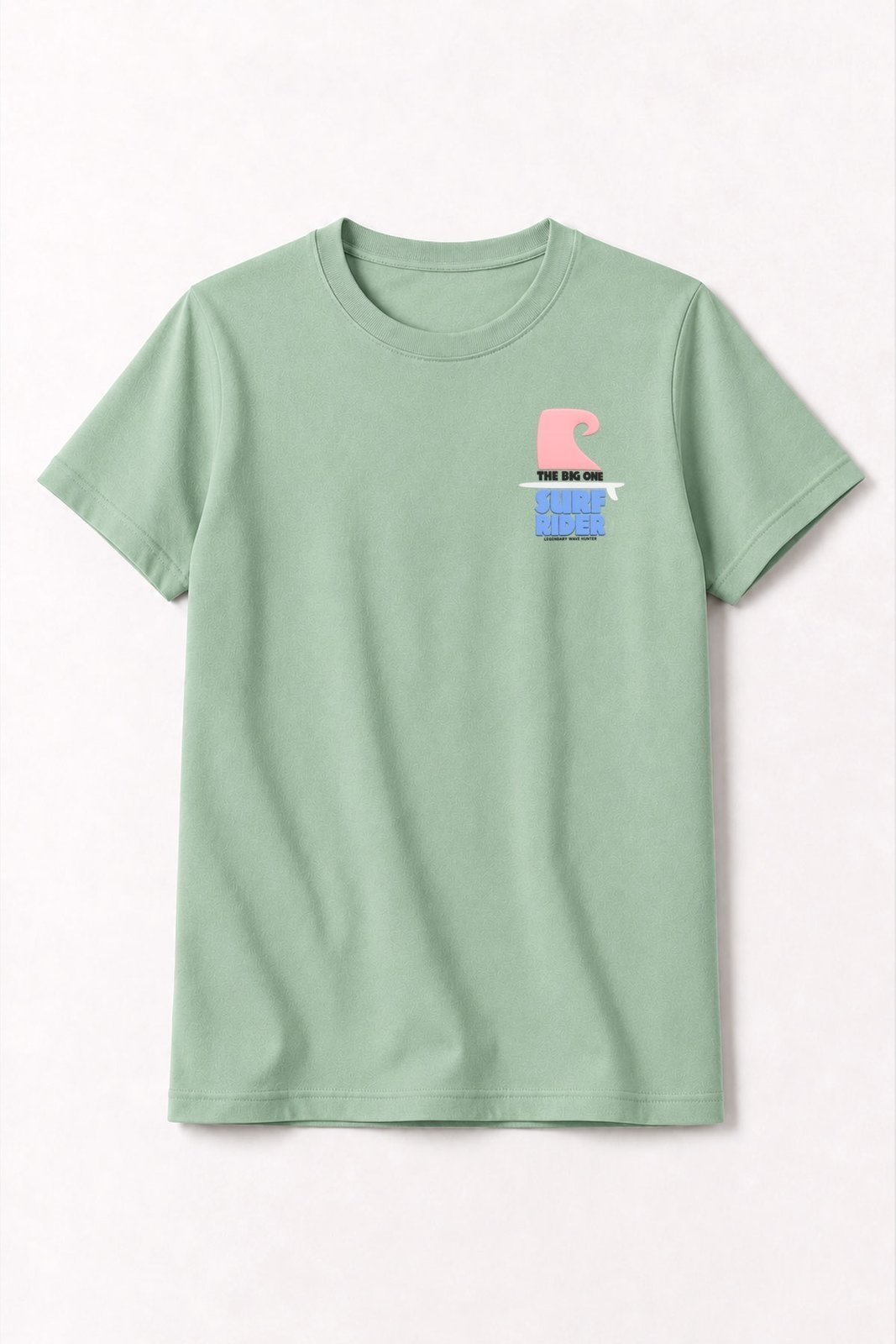 Infantil - Camiseta Masculina Algodão Surf Rider Verde Menta - Babei no Look