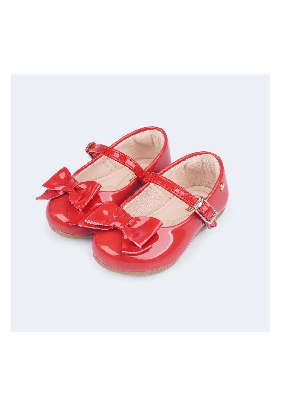 Infantil - Sapato Pampili Angel Laço Vermelho 18 Vermelho