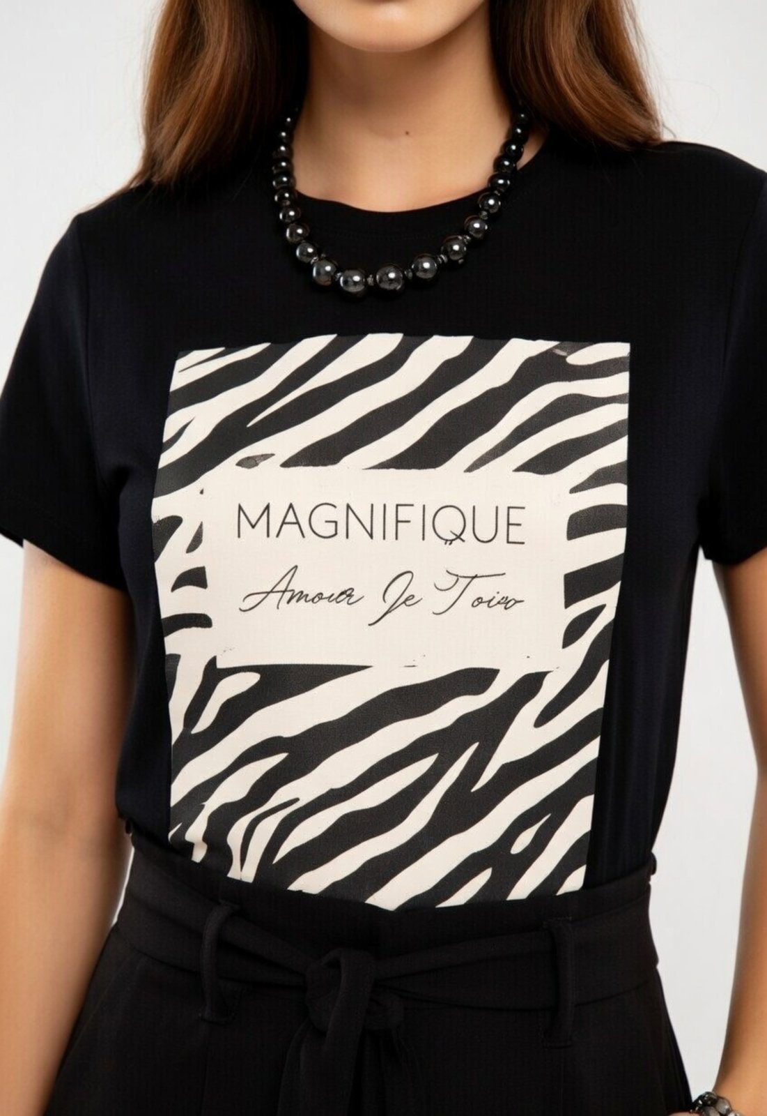 Camiseta D Bell Outlet Fashion Magnifique Preto