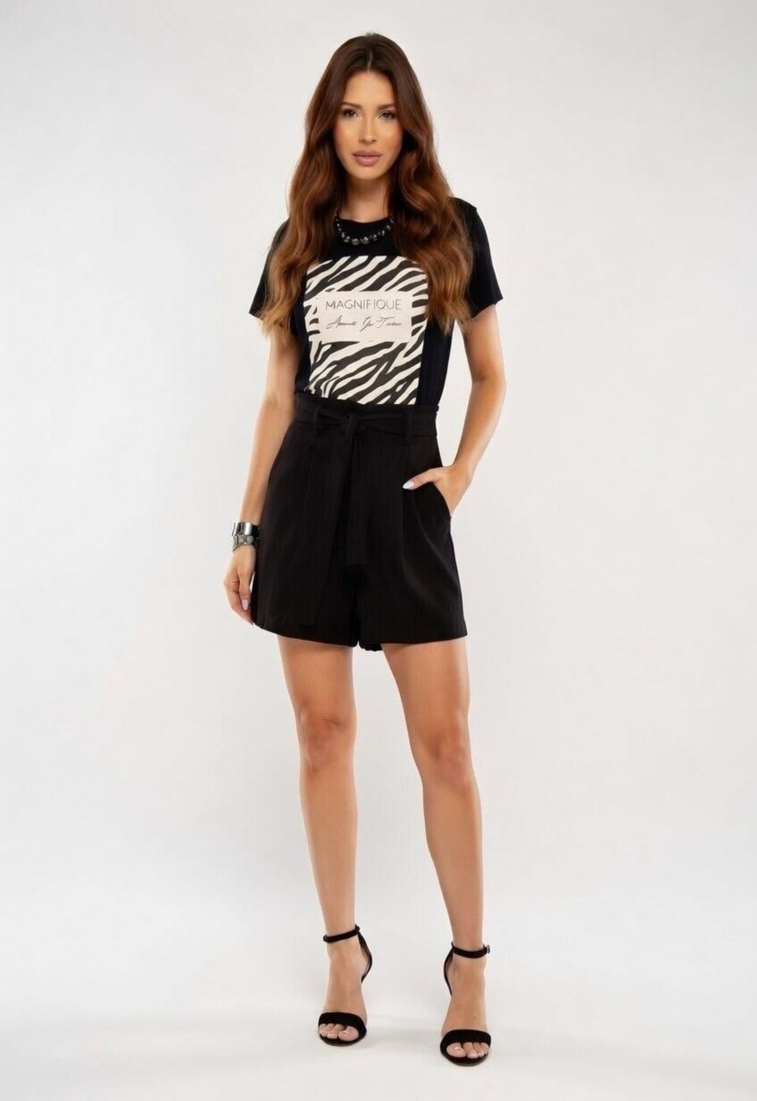 Vista 3 Camiseta D Bell Outlet Fashion Magnifique preto D BELL OUTLET FASHION preto