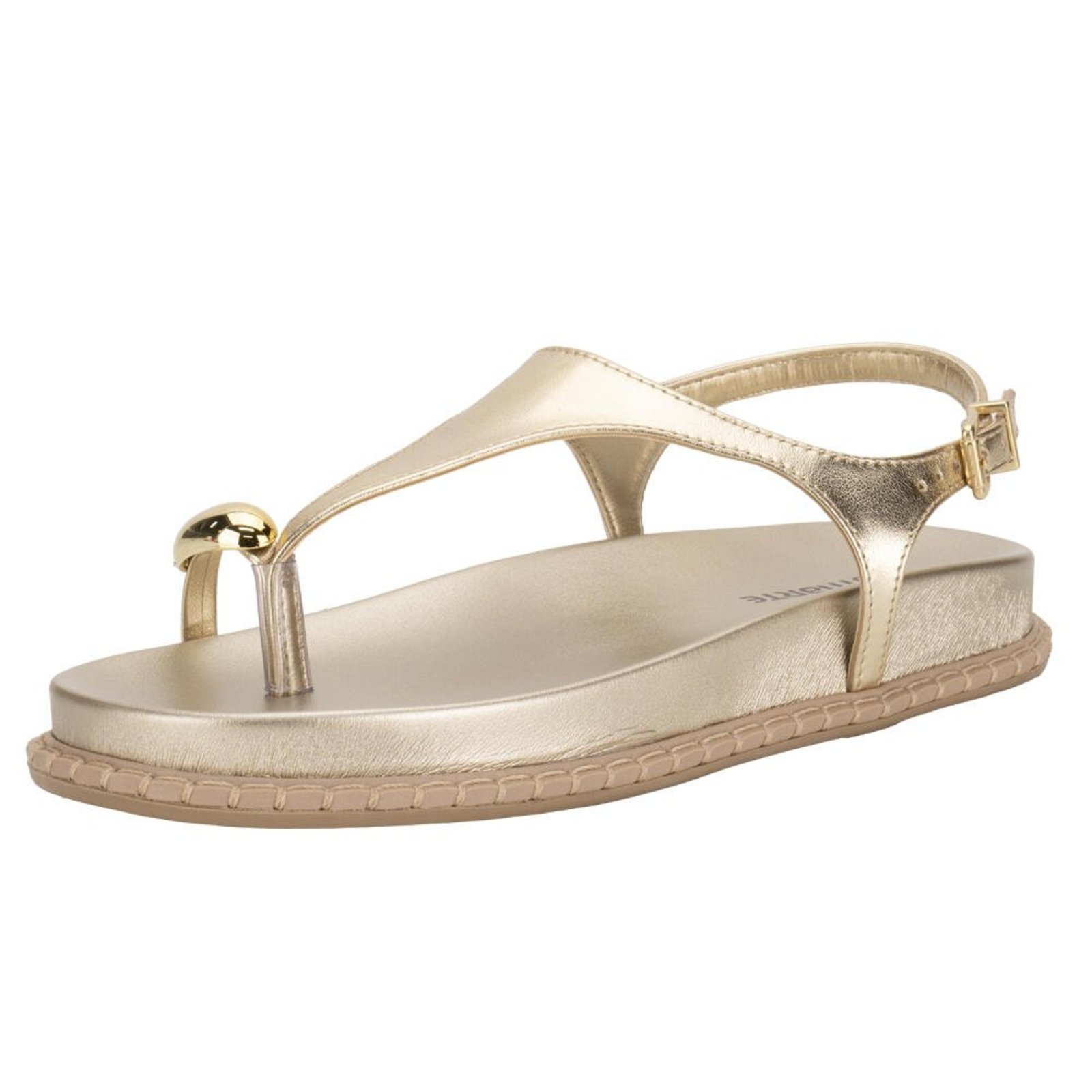 Sandália Feminina Flat Via Marte 315001 C5831501 Dourado