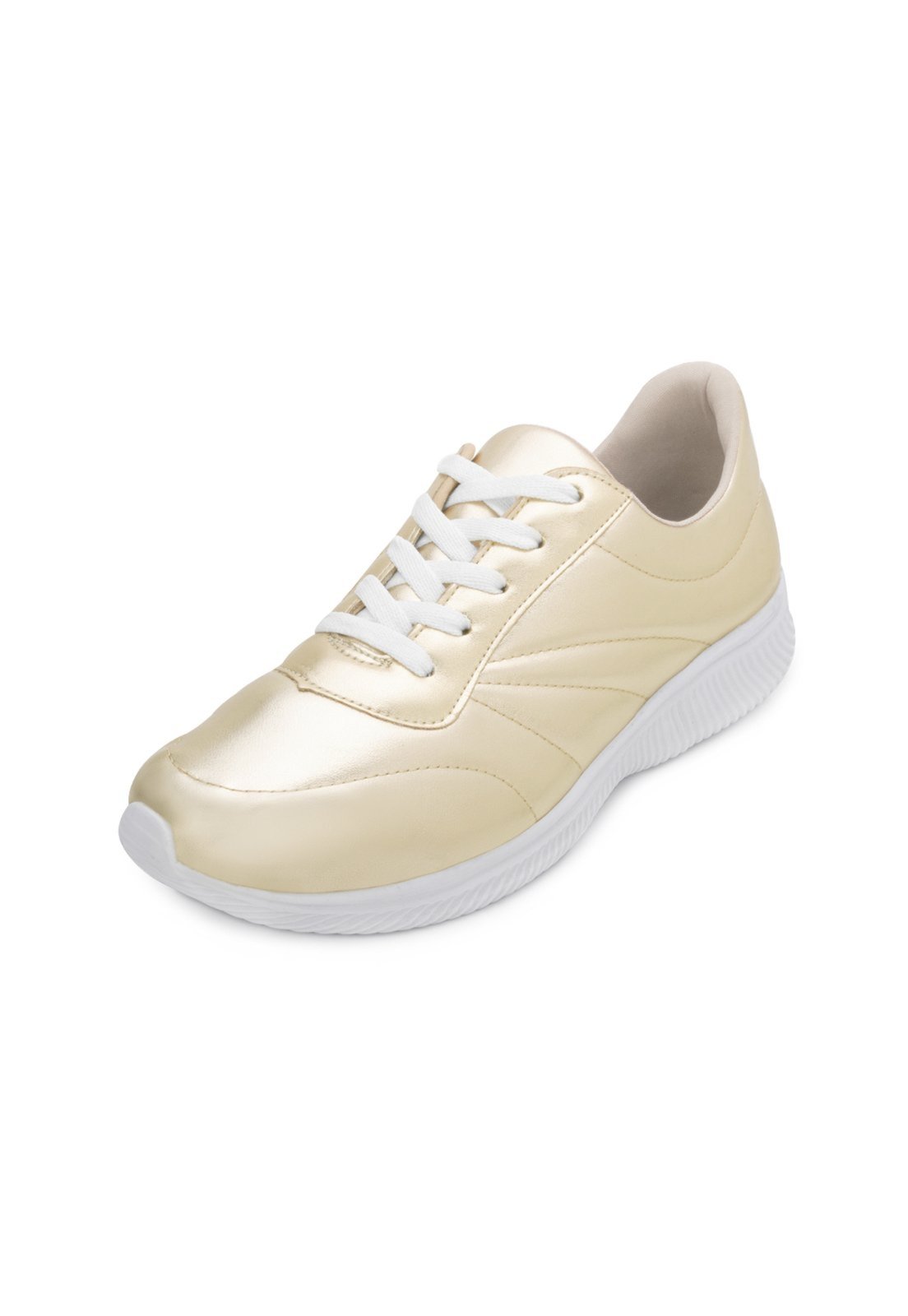 Tênis Sense Joy NJ11 Dourado-Branco