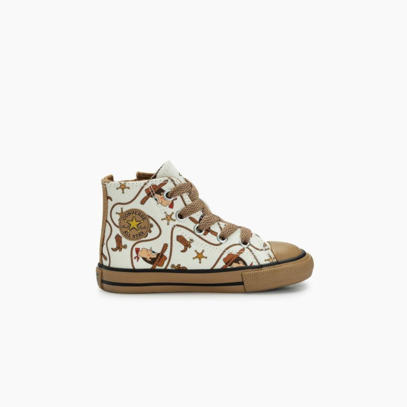Infantil - Tênis Chuck Taylor All Star Zíp Woody Cano Alto Bege