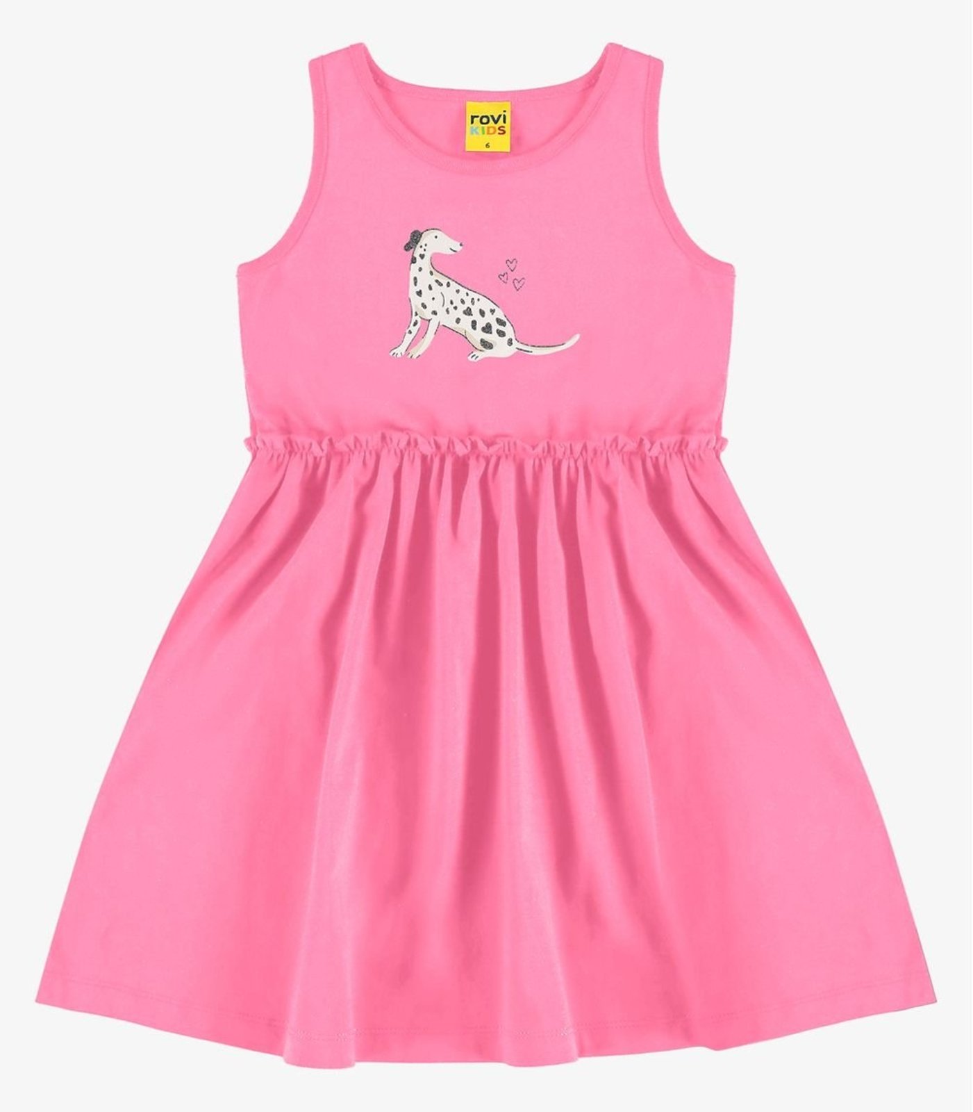 Infantil – Vestido em Meia Malha Rovi Rosa