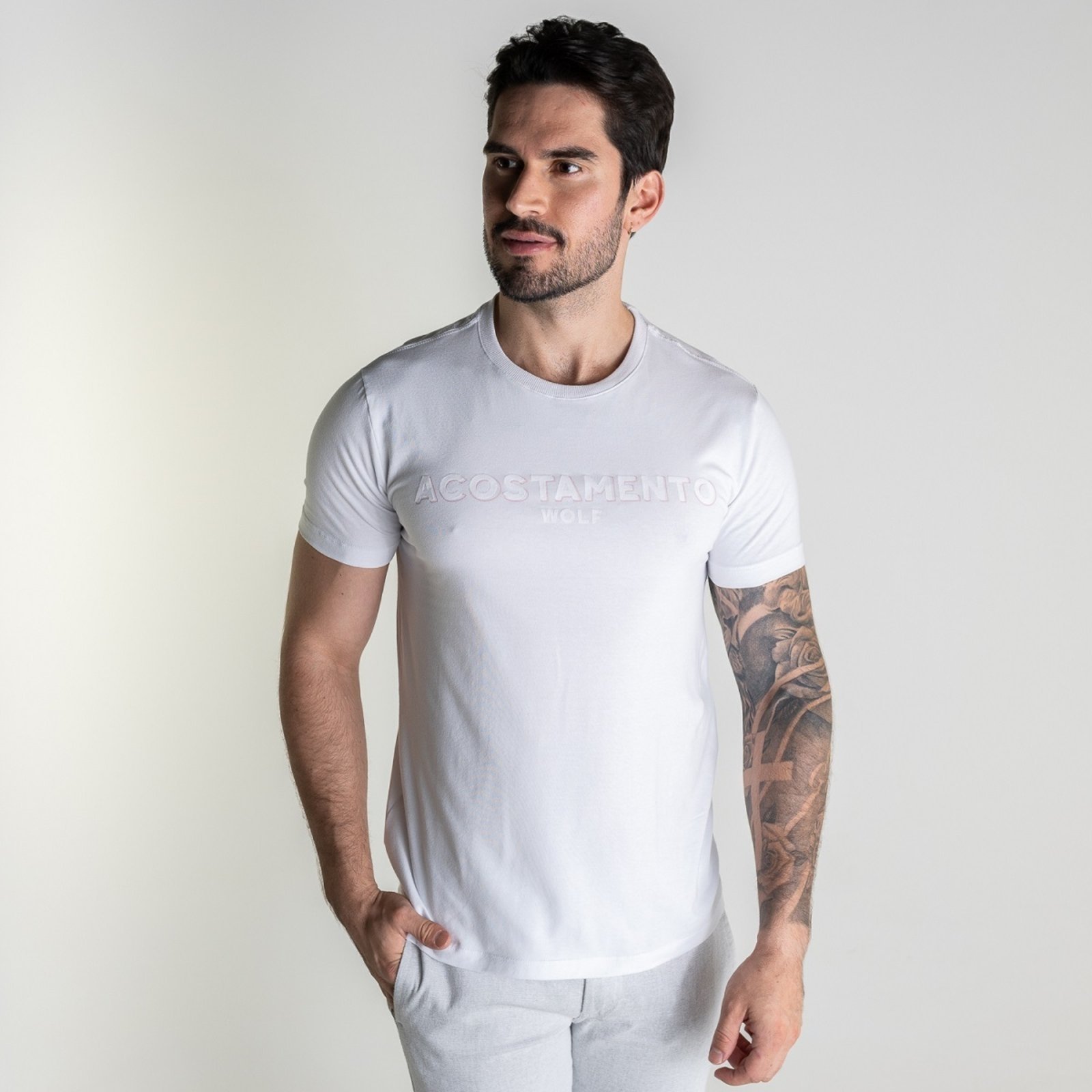 Camiseta Acostamento Velvet Wolf Branca