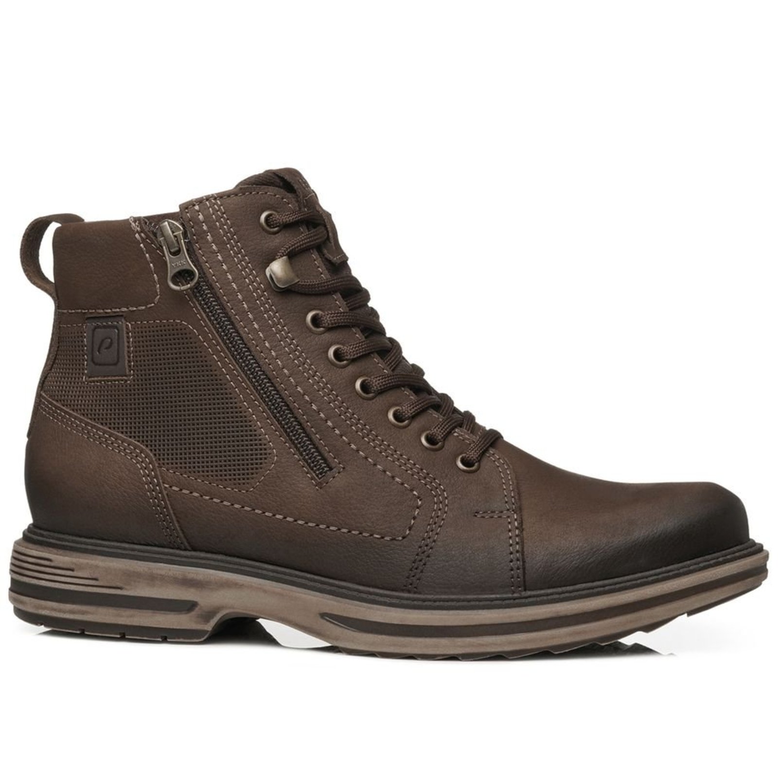 Bota Pegada Masculina em Couro Chocolate 181804-06 Bota Pegada Masculino em Couro Chocolate 181804-06 40