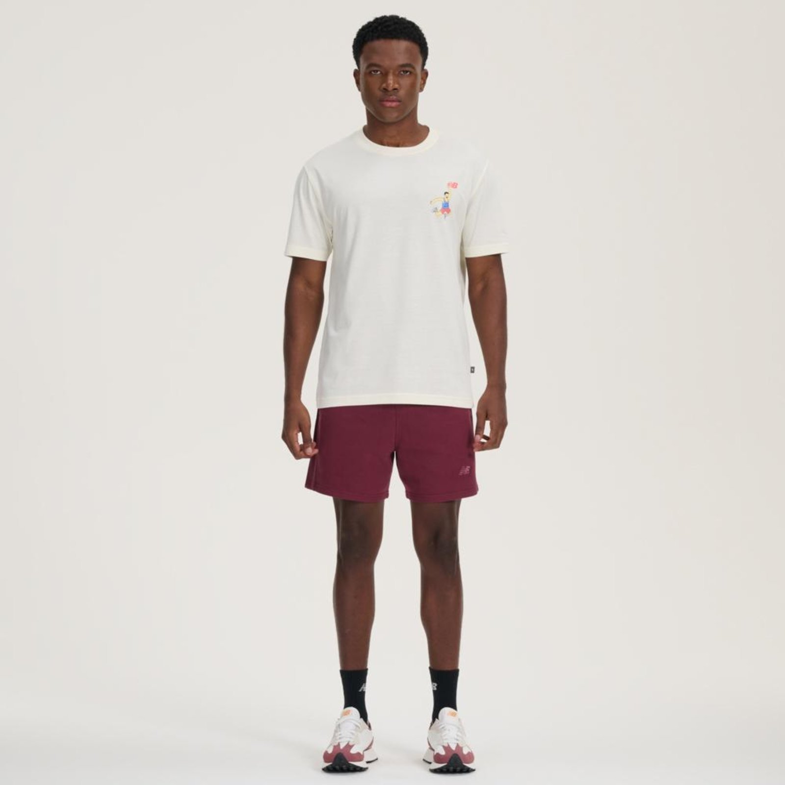 Vista 2 Camiseta Athletics Hoops Cartoon Masculina New Balance incolor New Balance incolor