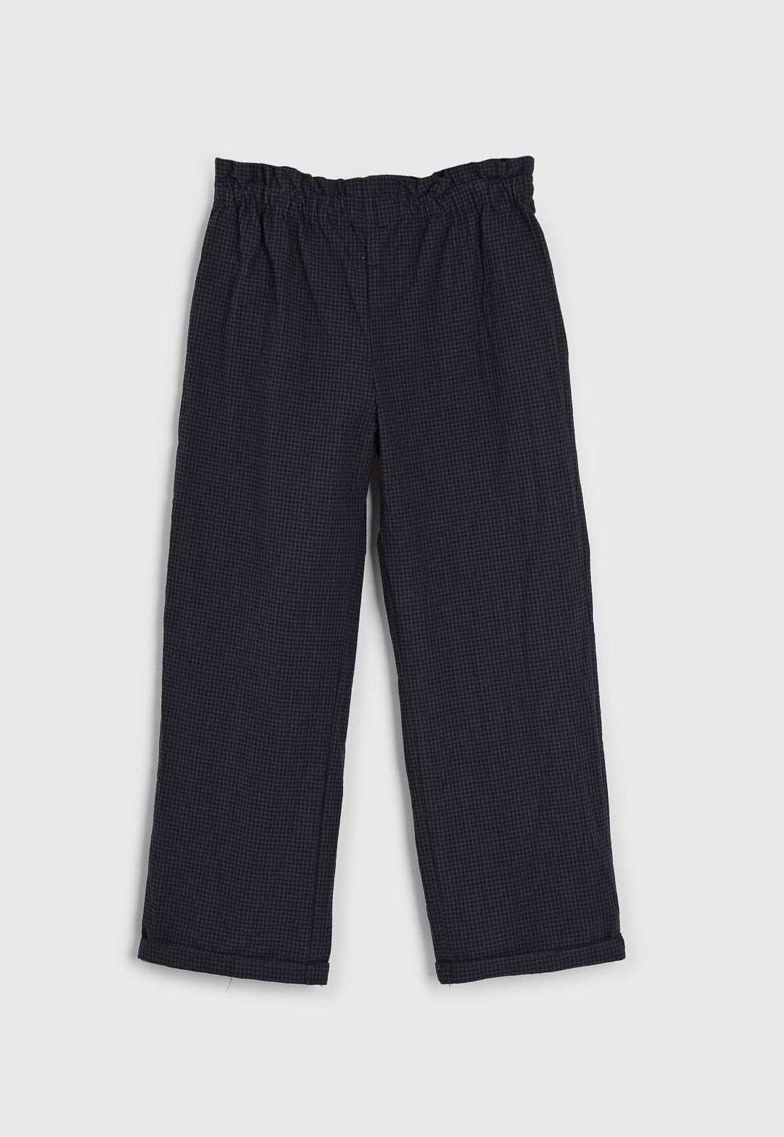 Calça MANGO Xadrez Preta